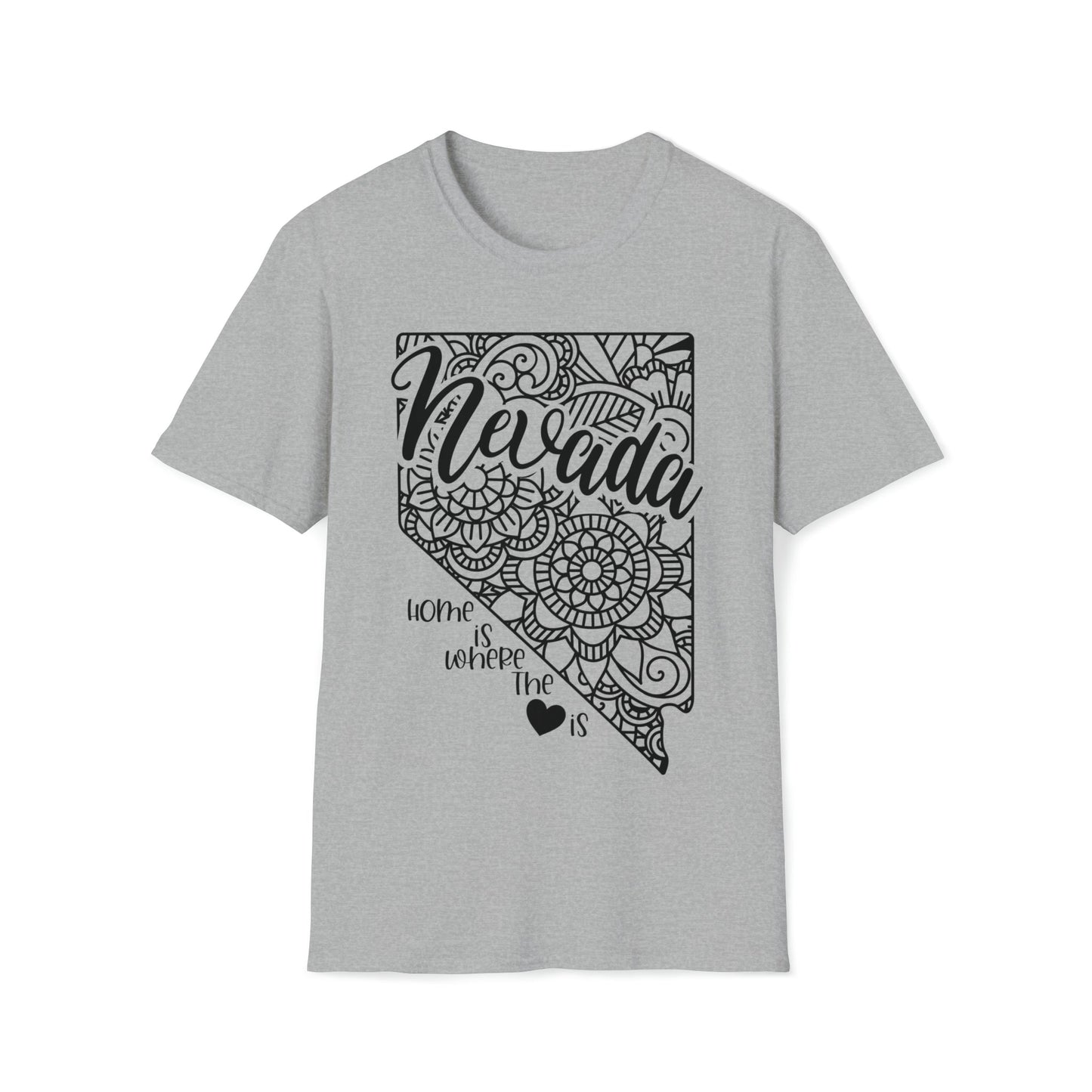 Nevada is Where the Heart is T-Shirt - HMDesignStudioUS