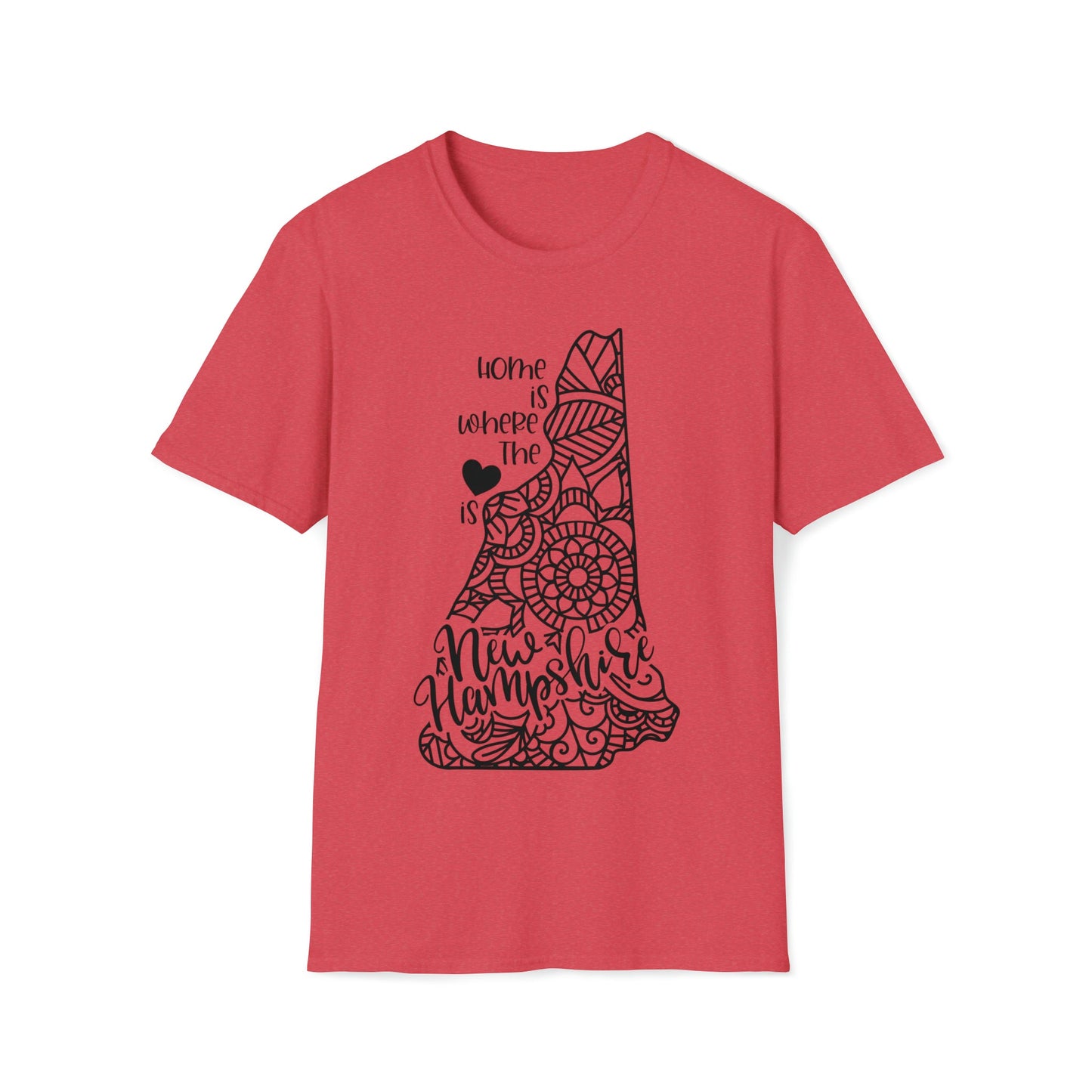 New Hampshire is Where the Heart is T-Shirt - HMDesignStudioUS