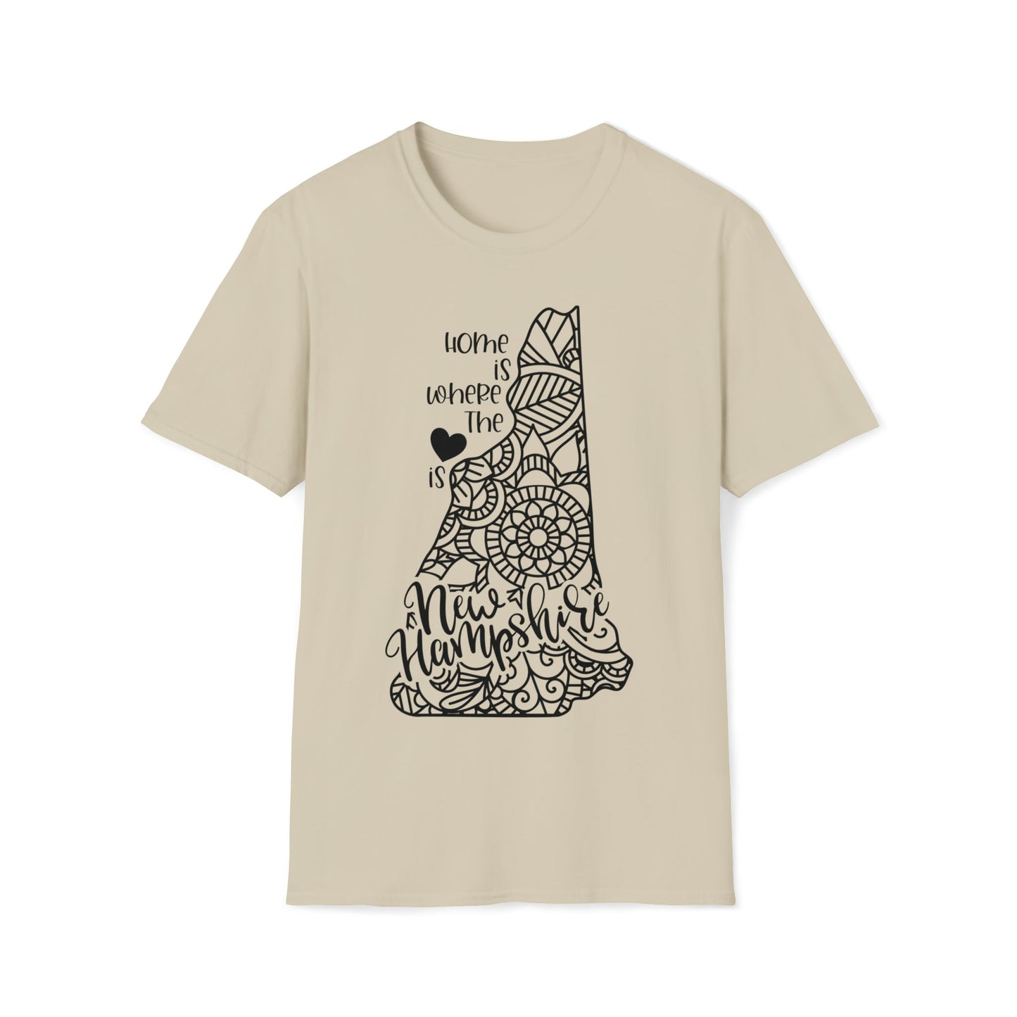 New Hampshire is Where the Heart is T-Shirt - HMDesignStudioUS