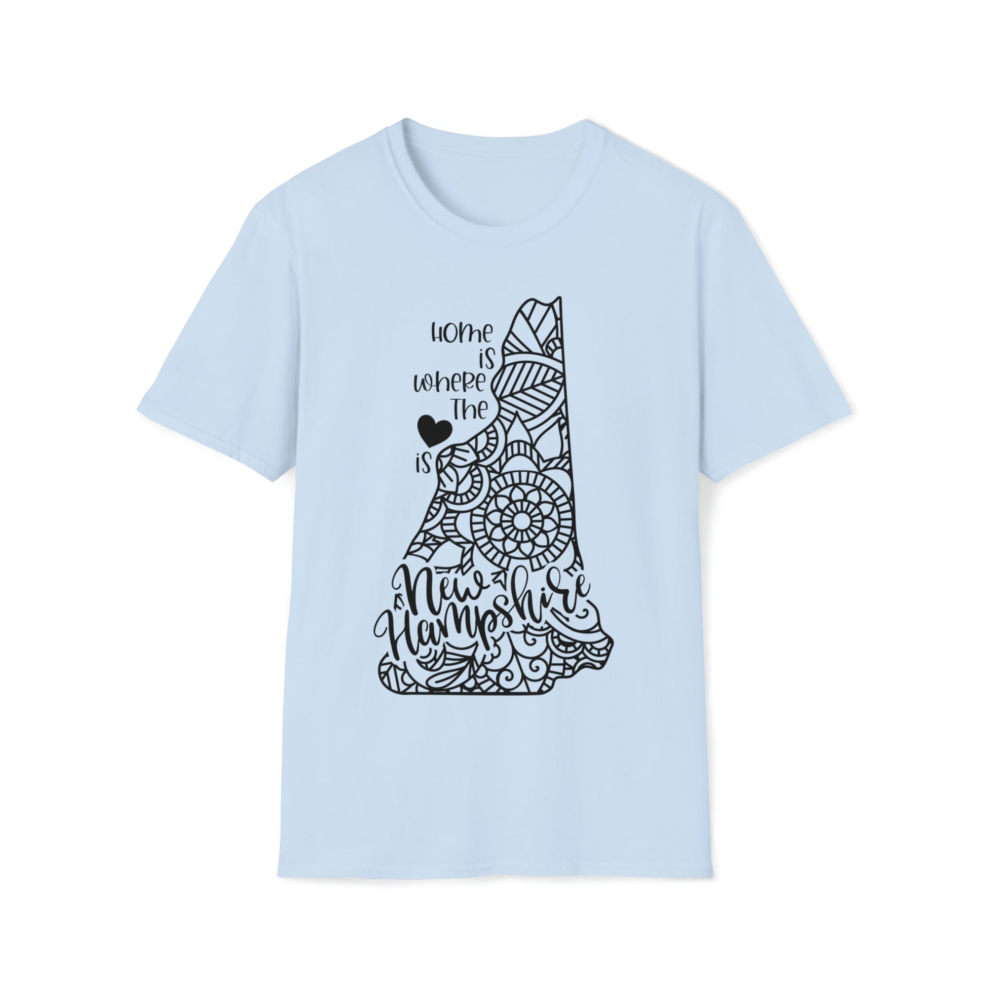 New Hampshire is Where the Heart is T-Shirt - HMDesignStudioUS