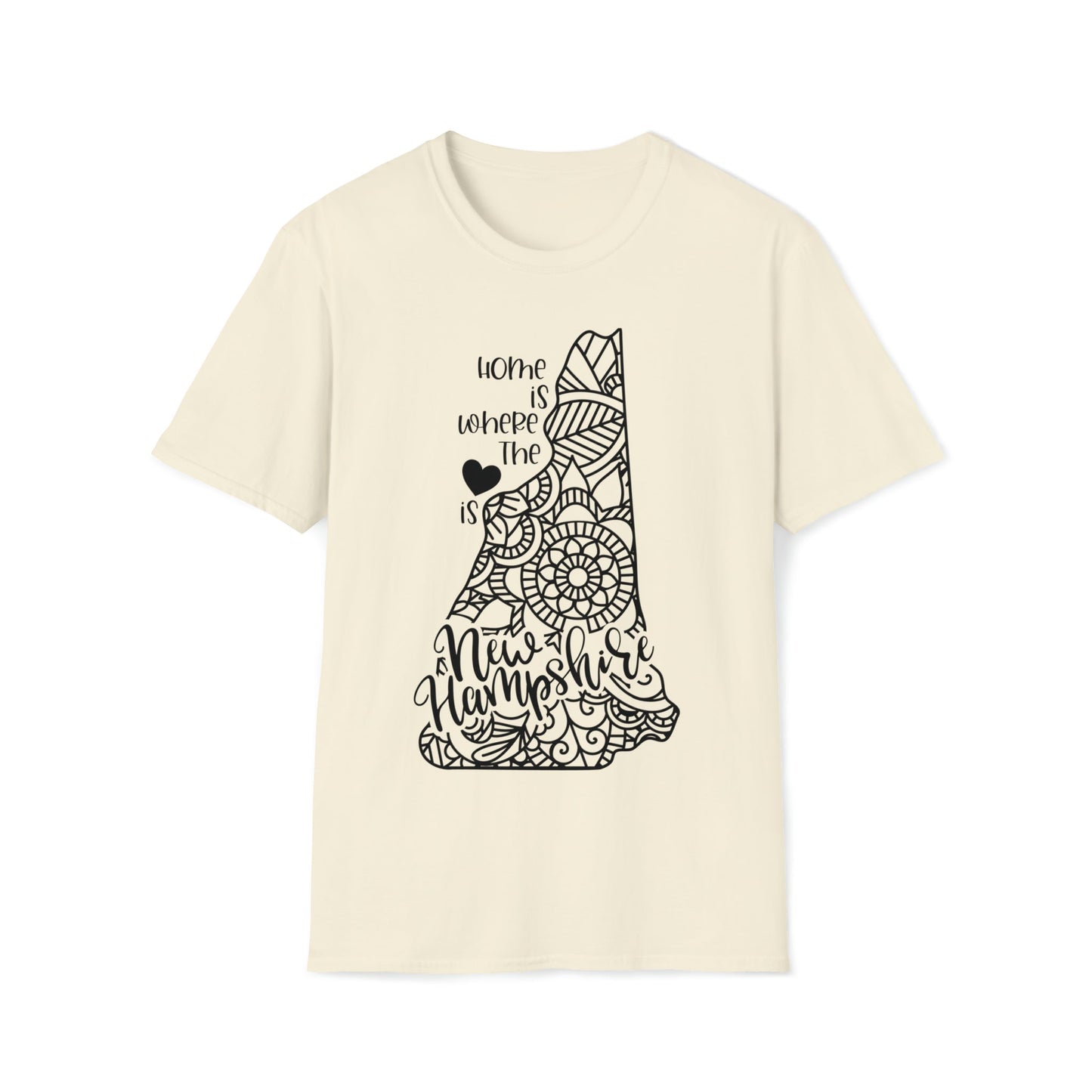 New Hampshire is Where the Heart is T-Shirt - HMDesignStudioUS