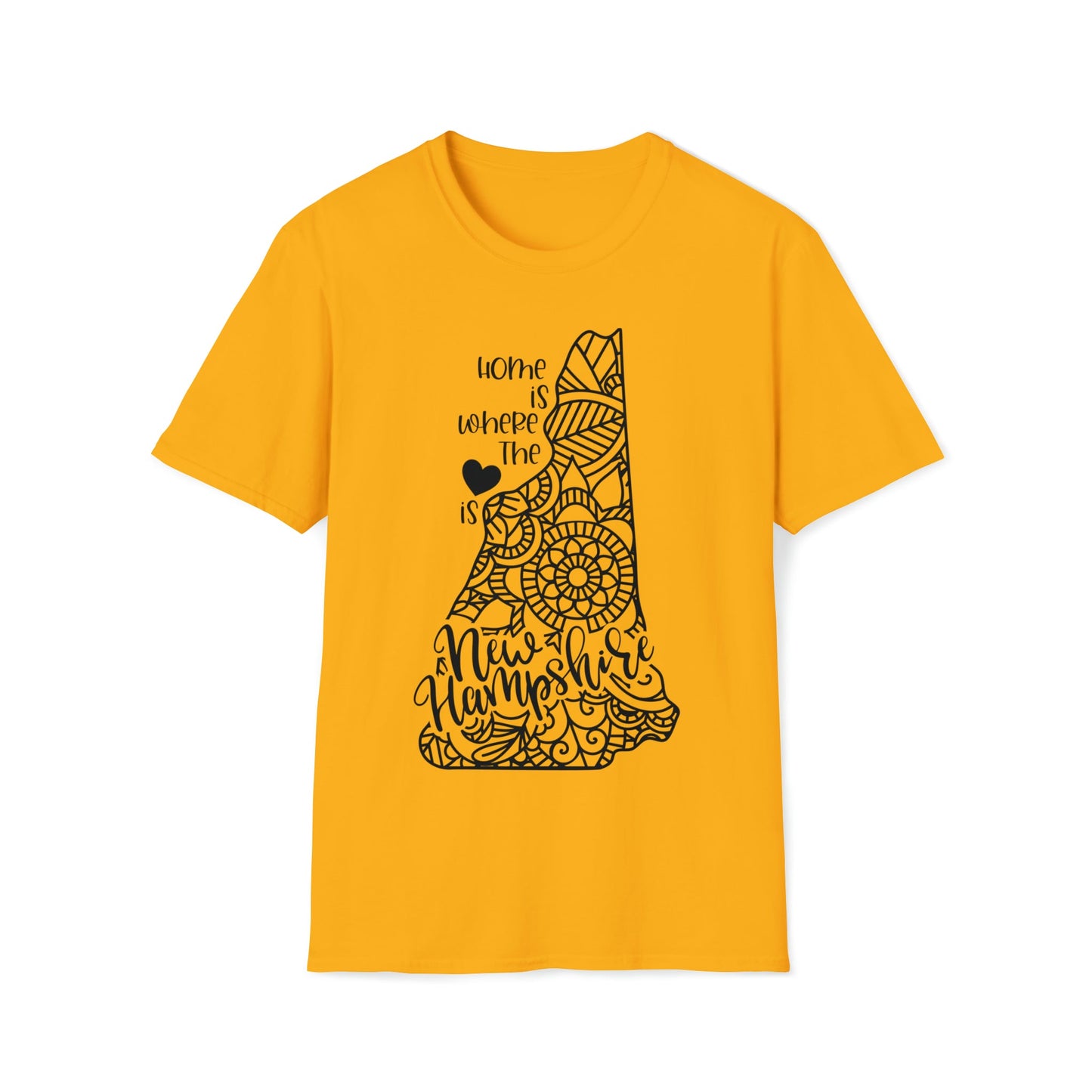 New Hampshire is Where the Heart is T-Shirt - HMDesignStudioUS