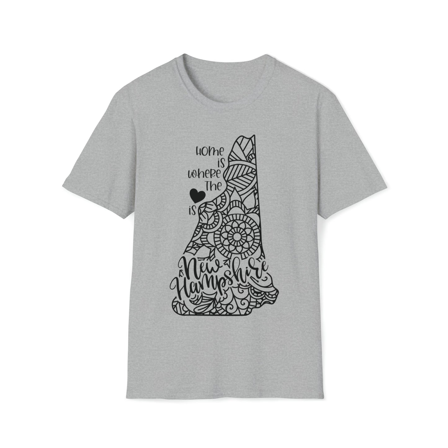 New Hampshire is Where the Heart is T-Shirt - HMDesignStudioUS