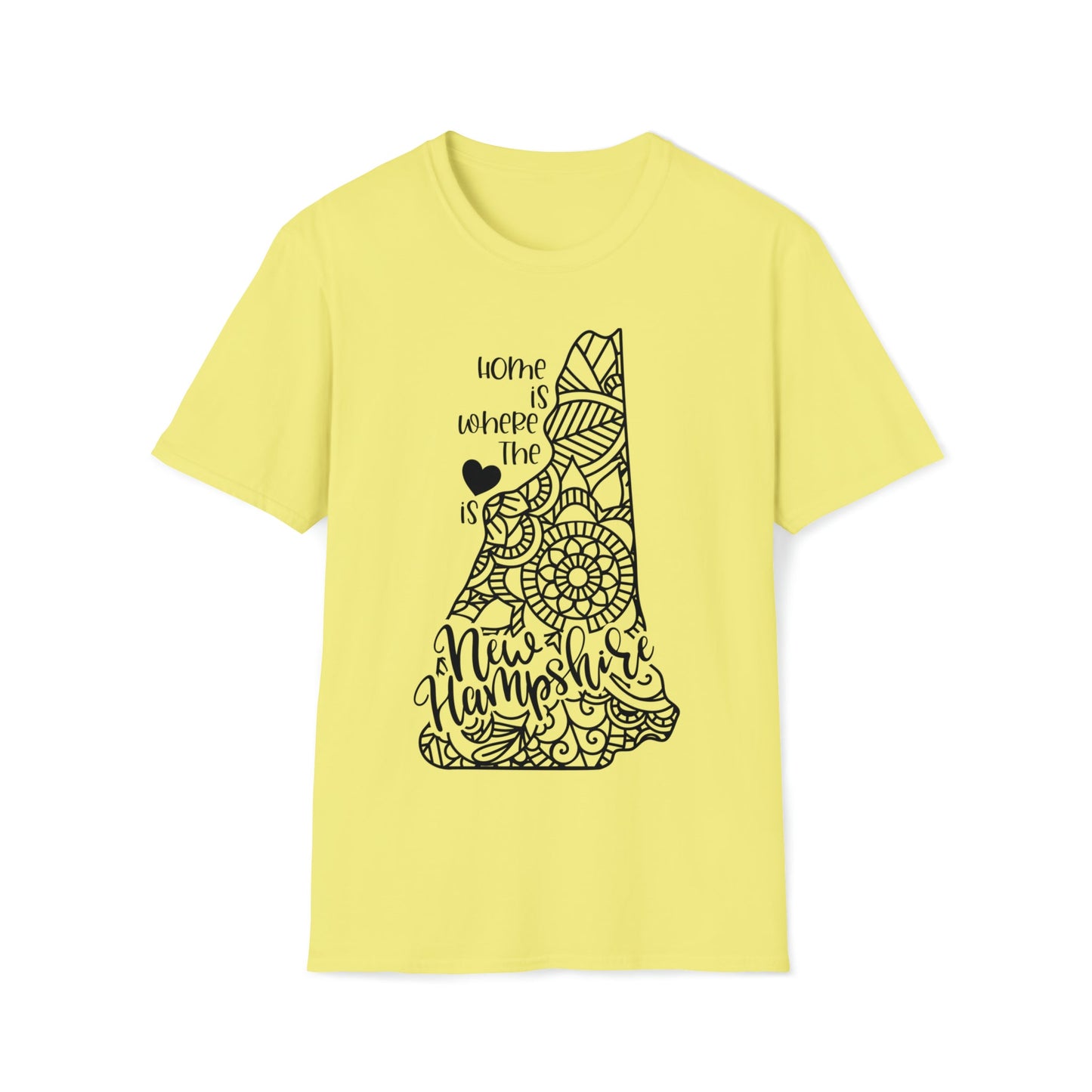 New Hampshire is Where the Heart is T-Shirt - HMDesignStudioUS