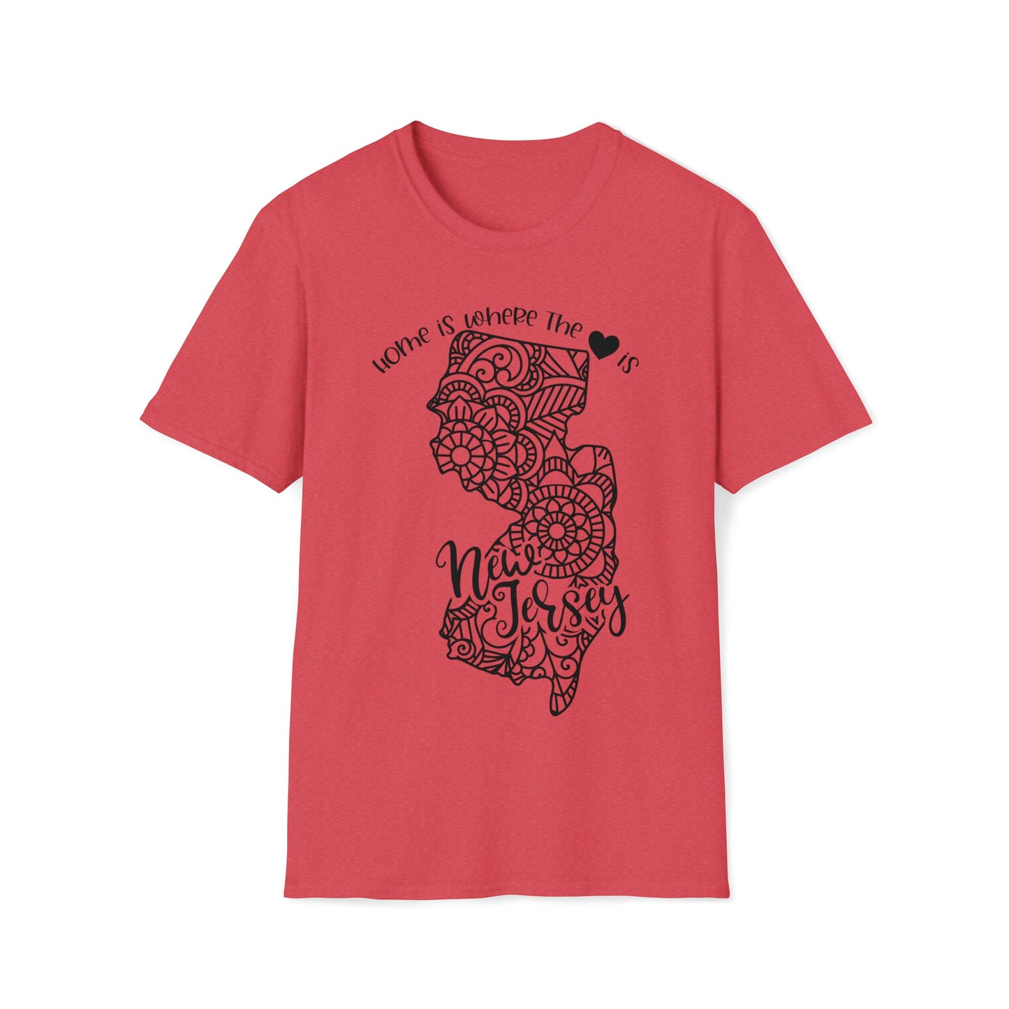 New Jersey is Where the Heart is T-Shirt - HMDesignStudioUS