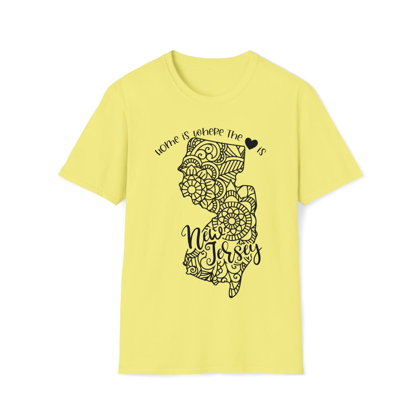 New Jersey is Where the Heart is T-Shirt - HMDesignStudioUS