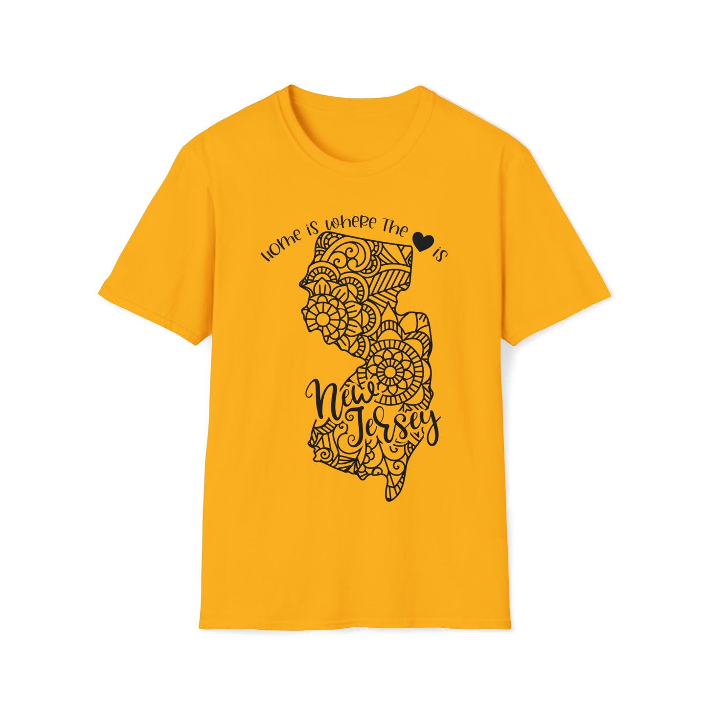 New Jersey is Where the Heart is T-Shirt - HMDesignStudioUS