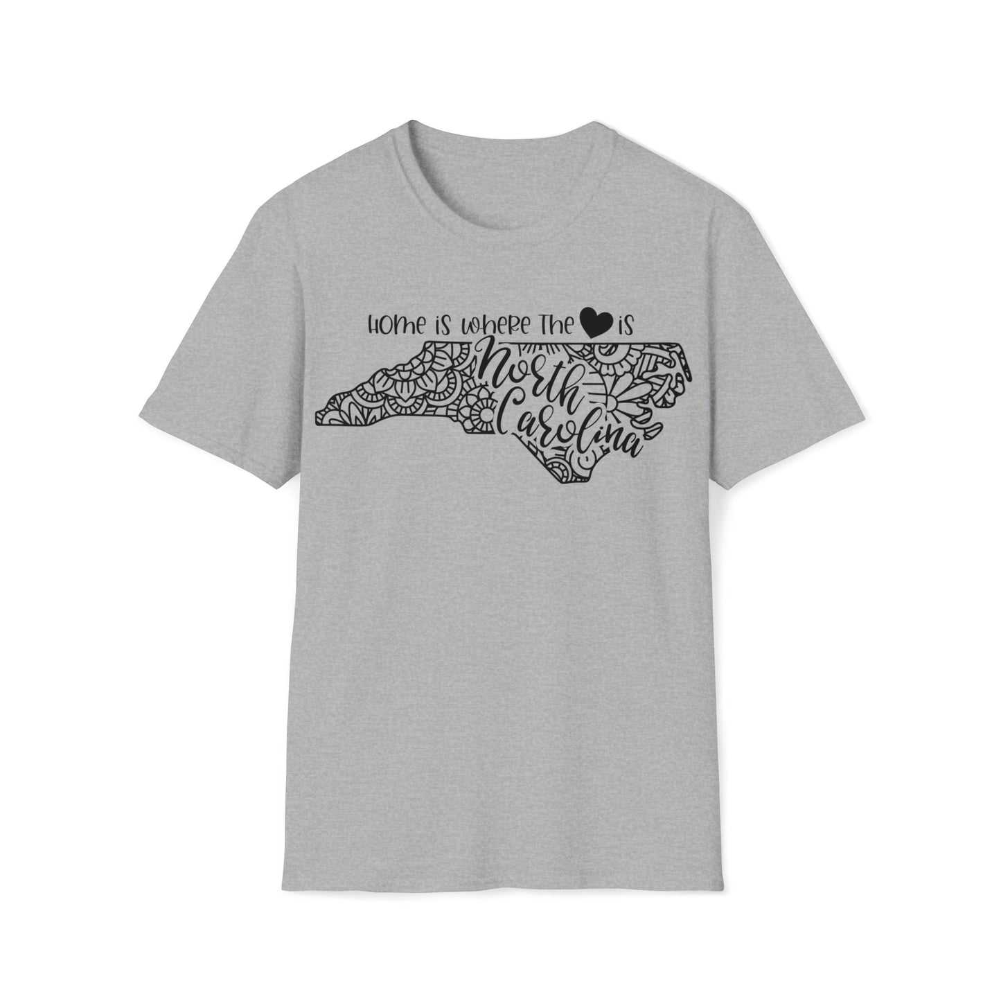 North Carolina is Where the Heart is T-Shirt - HMDesignStudioUS