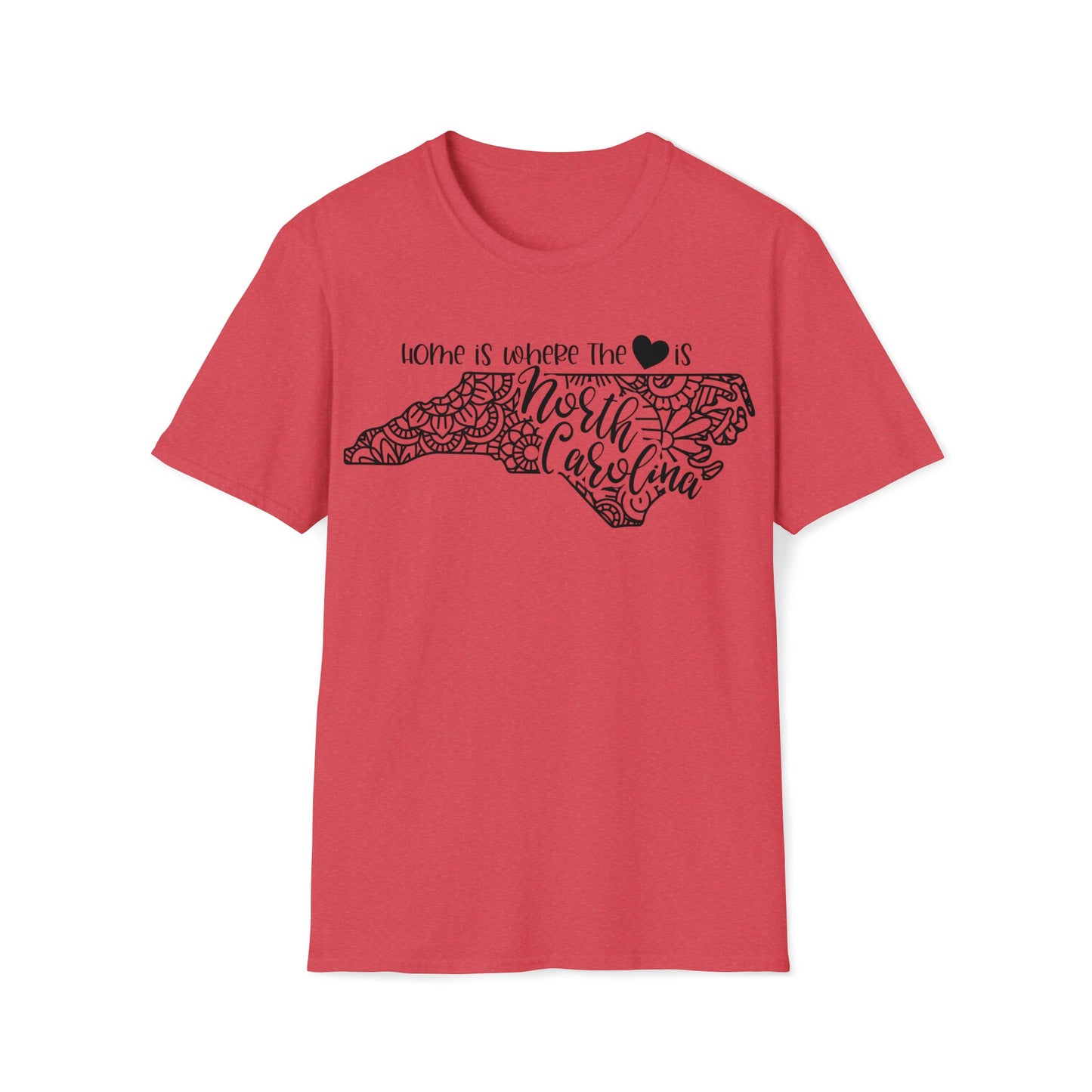 North Carolina is Where the Heart is T-Shirt - HMDesignStudioUS