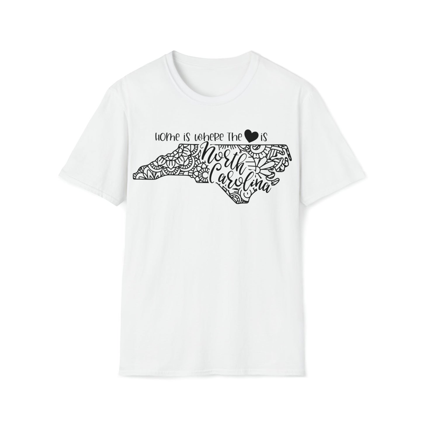North Carolina is Where the Heart is T-Shirt - HMDesignStudioUS