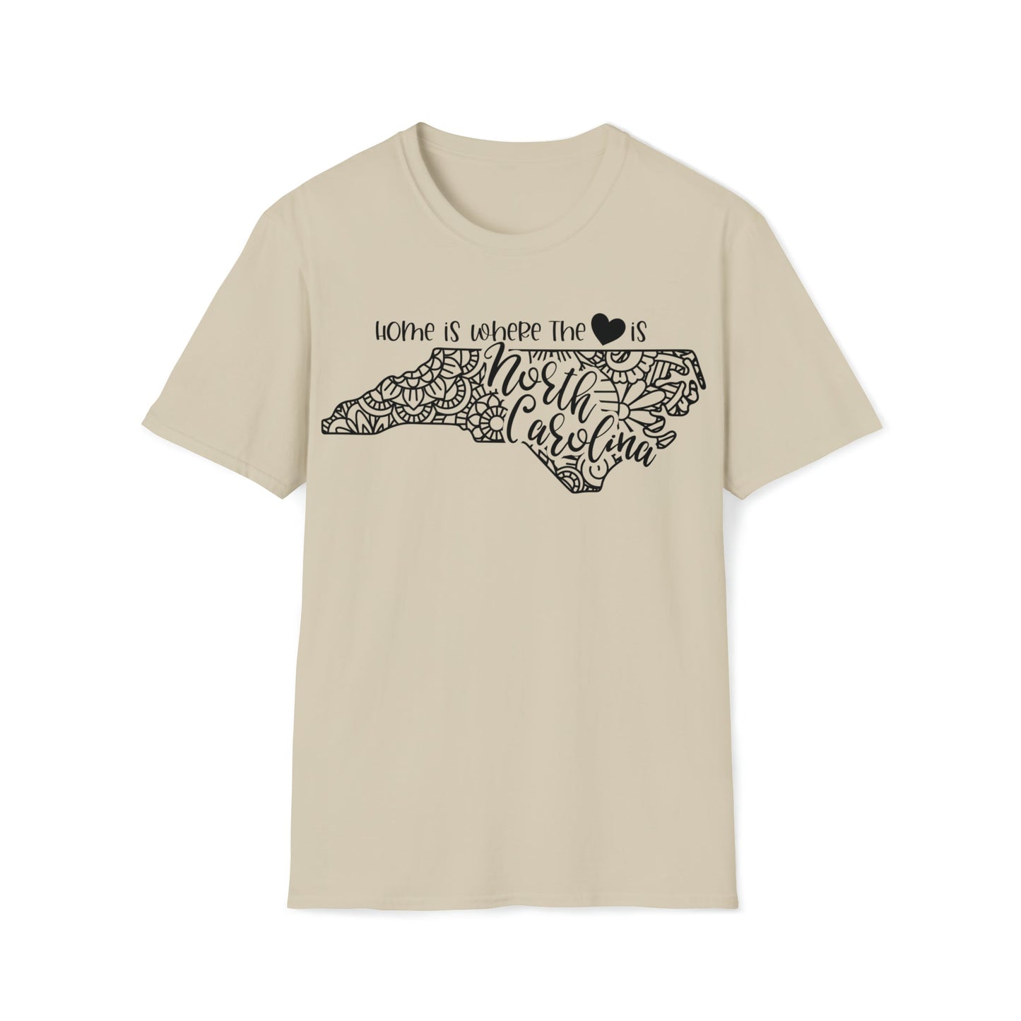 North Carolina is Where the Heart is T-Shirt - HMDesignStudioUS