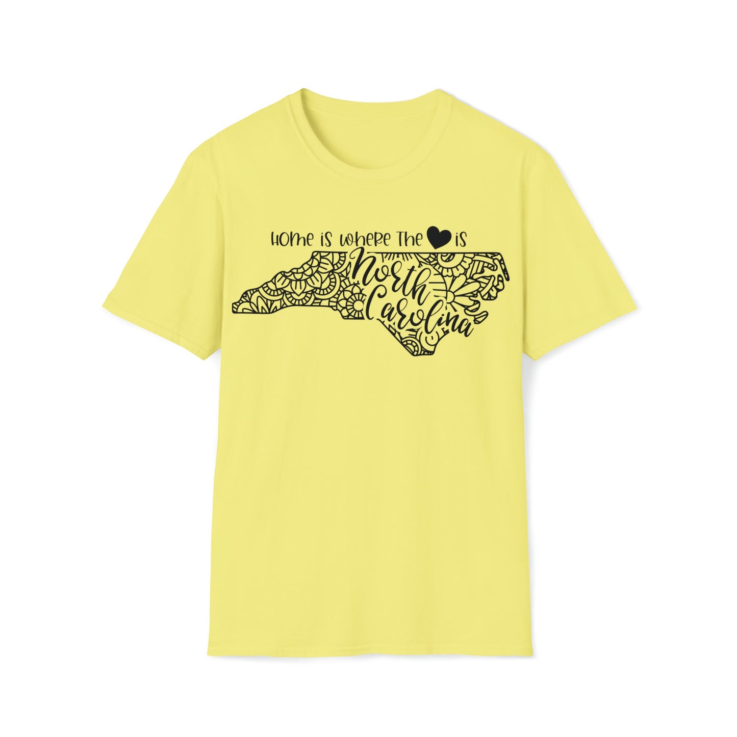 North Carolina is Where the Heart is T-Shirt - HMDesignStudioUS