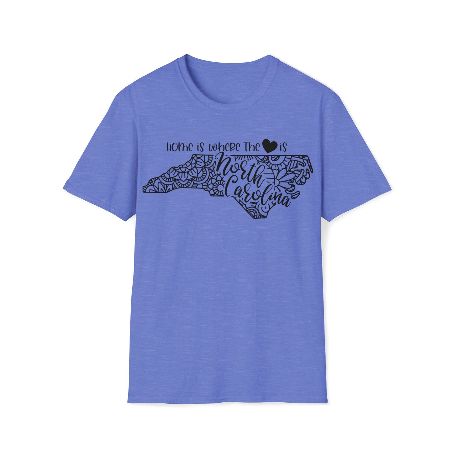 North Carolina is Where the Heart is T-Shirt - HMDesignStudioUS