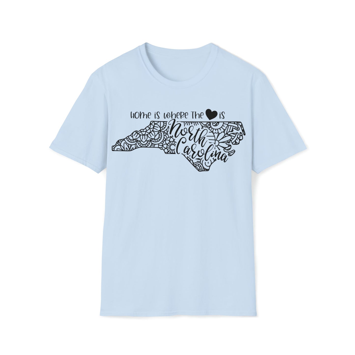 North Carolina is Where the Heart is T-Shirt - HMDesignStudioUS