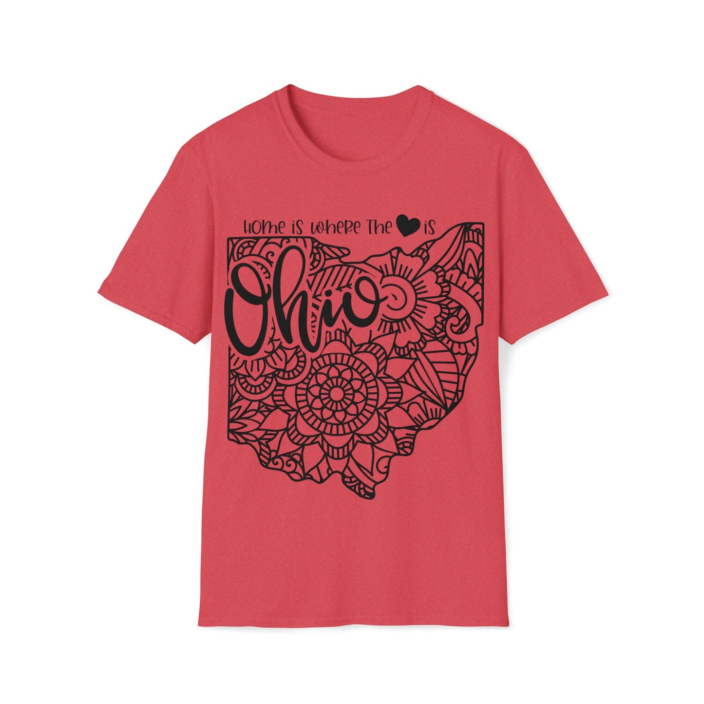 Ohio is Where the Heart is T-Shirt - HMDesignStudioUS
