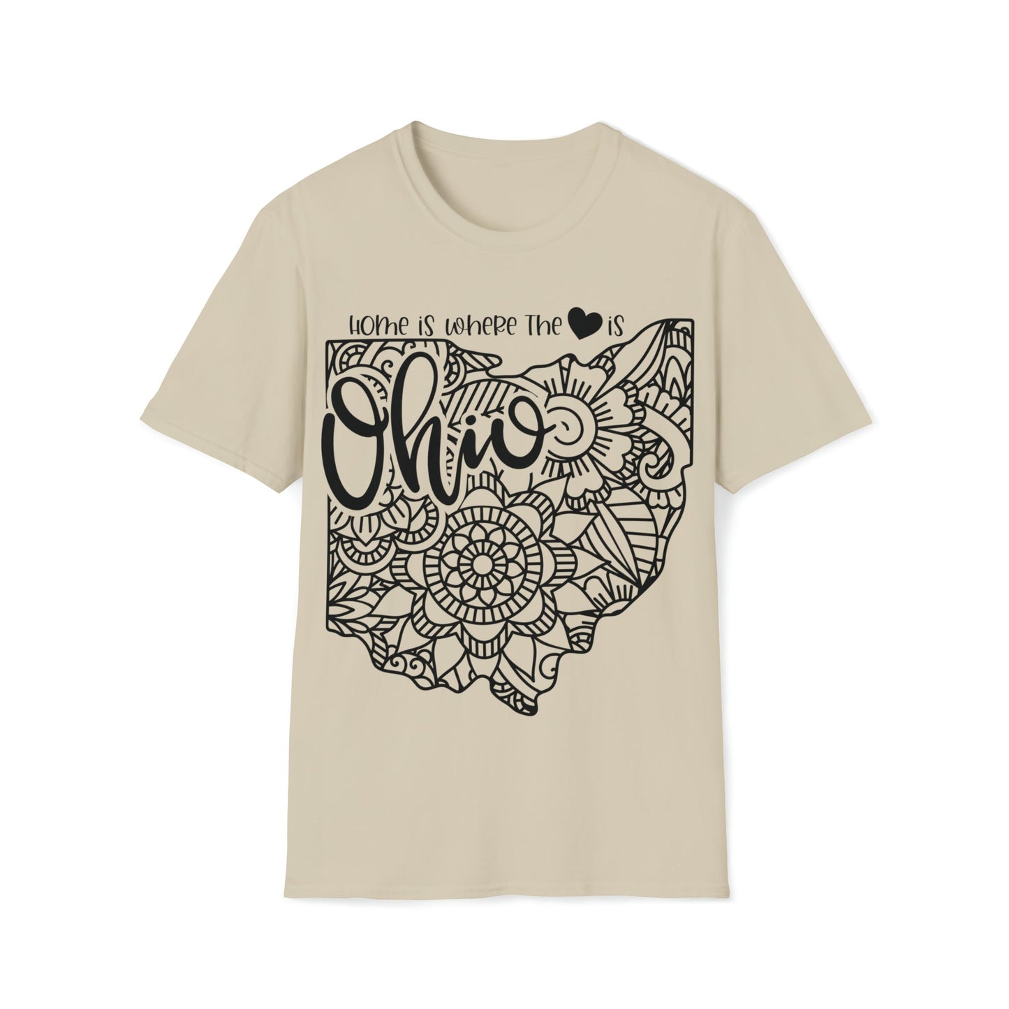 Ohio is Where the Heart is T-Shirt - HMDesignStudioUS