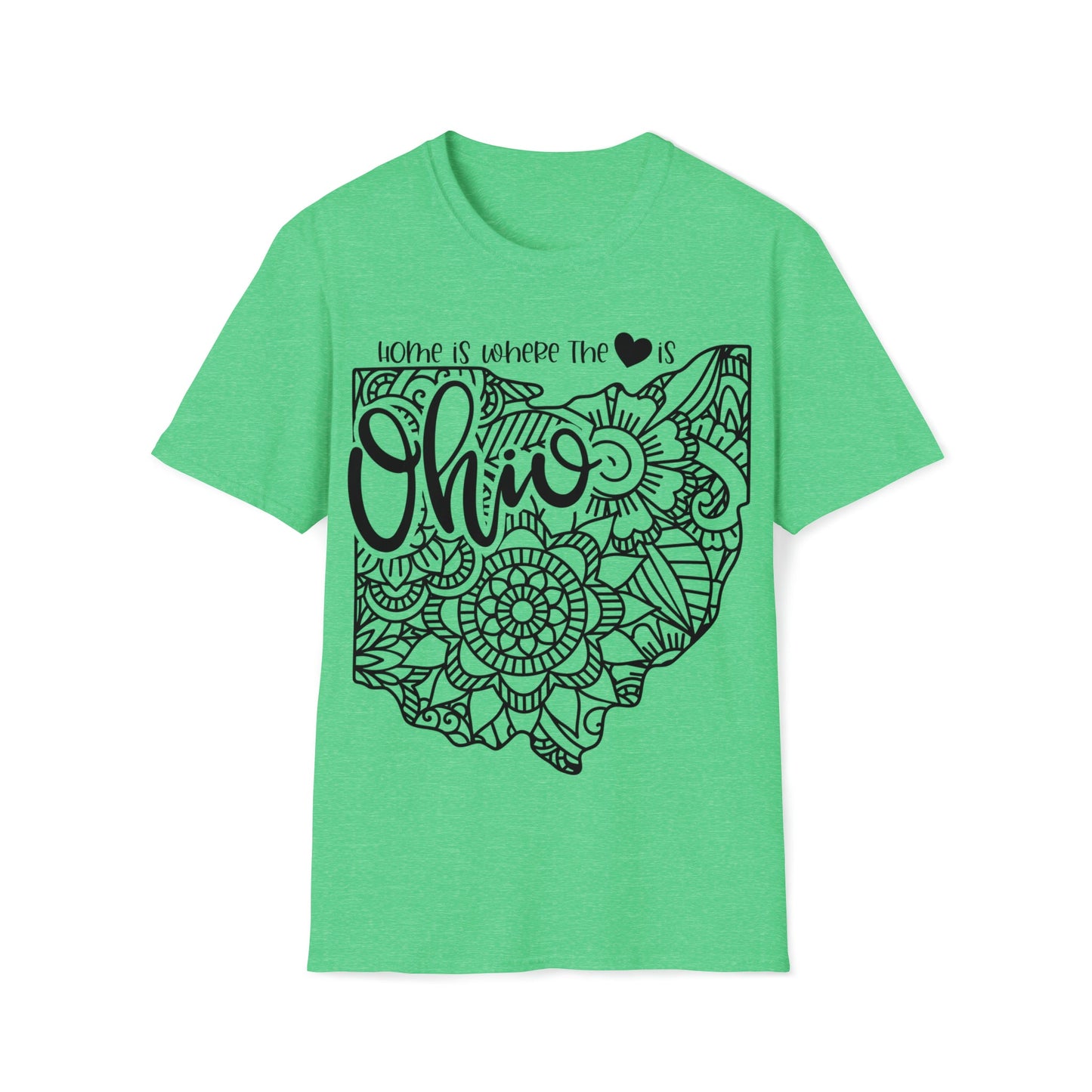 Ohio is Where the Heart is T-Shirt - HMDesignStudioUS
