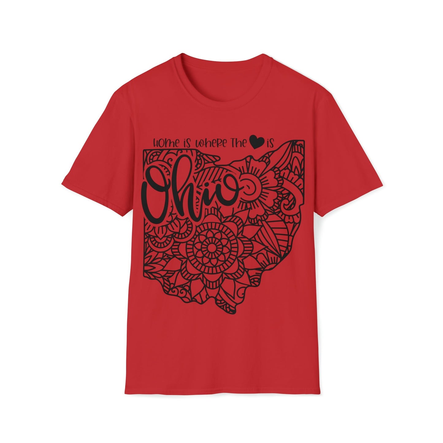 Ohio is Where the Heart is T-Shirt - HMDesignStudioUS