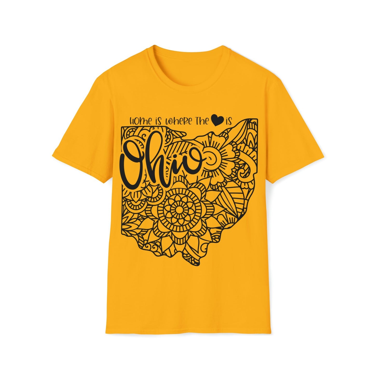 Ohio is Where the Heart is T-Shirt - HMDesignStudioUS