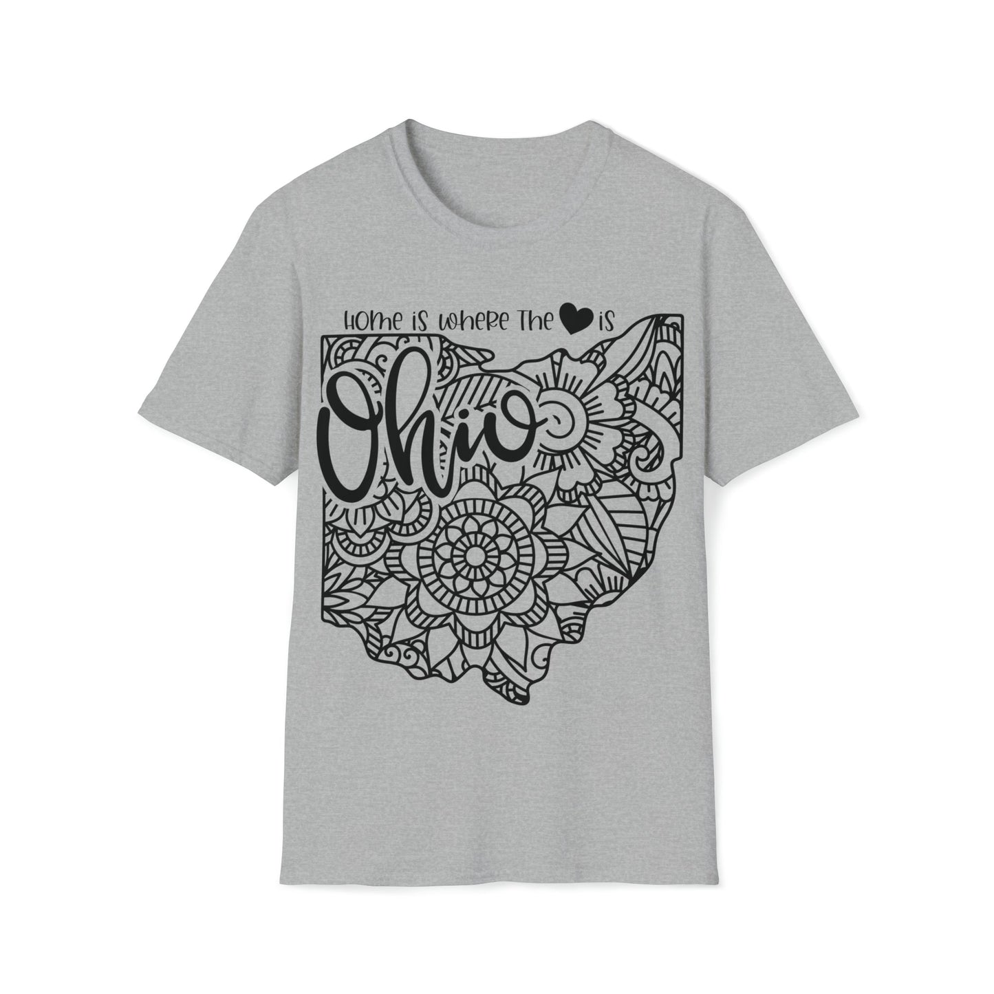 Ohio is Where the Heart is T-Shirt - HMDesignStudioUS