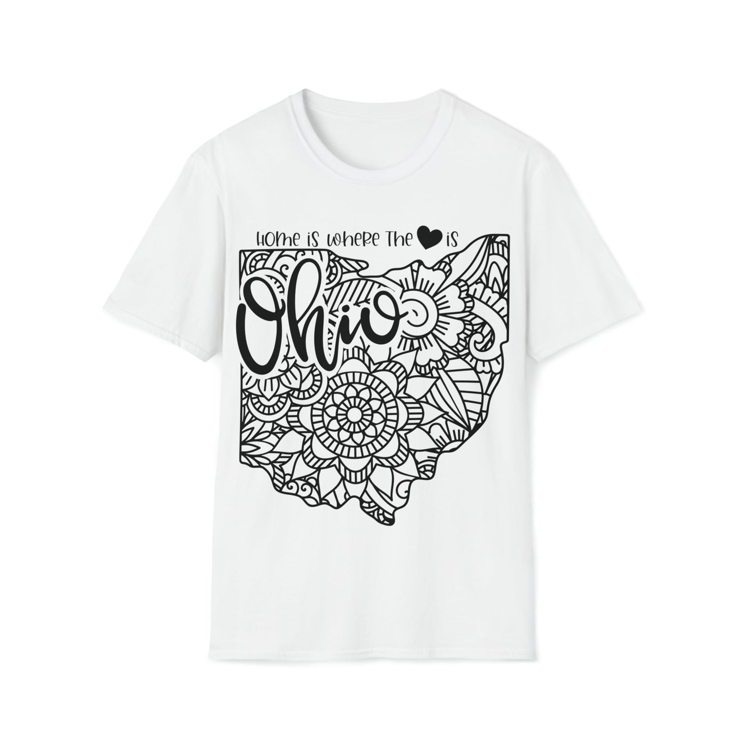 Ohio is Where the Heart is T-Shirt - HMDesignStudioUS