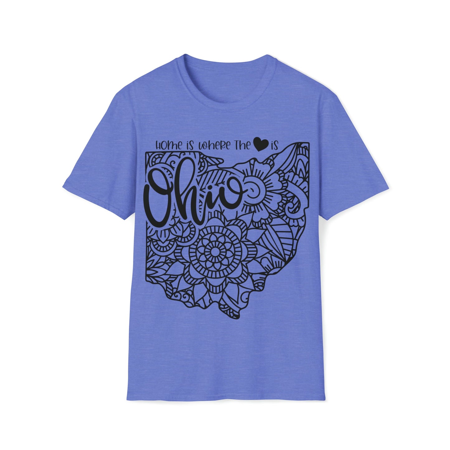 Ohio is Where the Heart is T-Shirt - HMDesignStudioUS