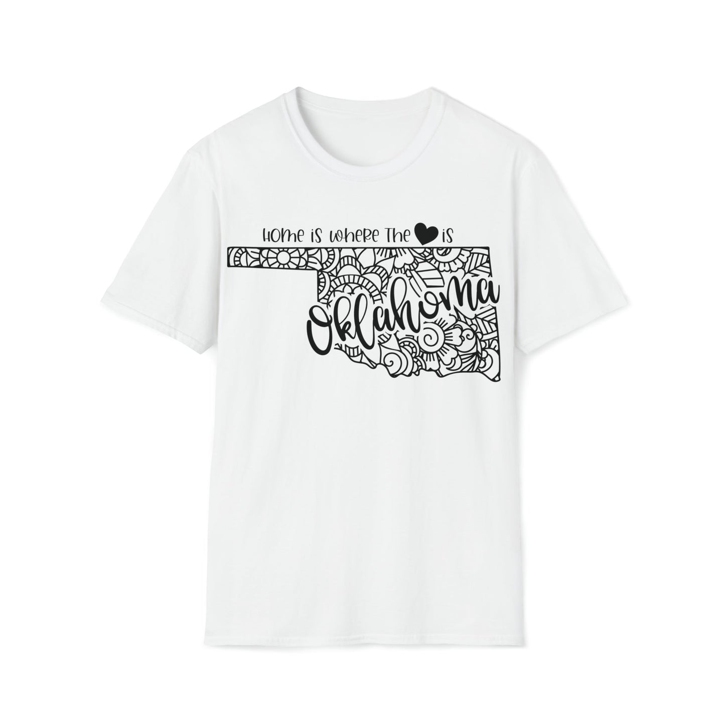 Oklahoma is Where the Heart is T-Shirt - HMDesignStudioUS