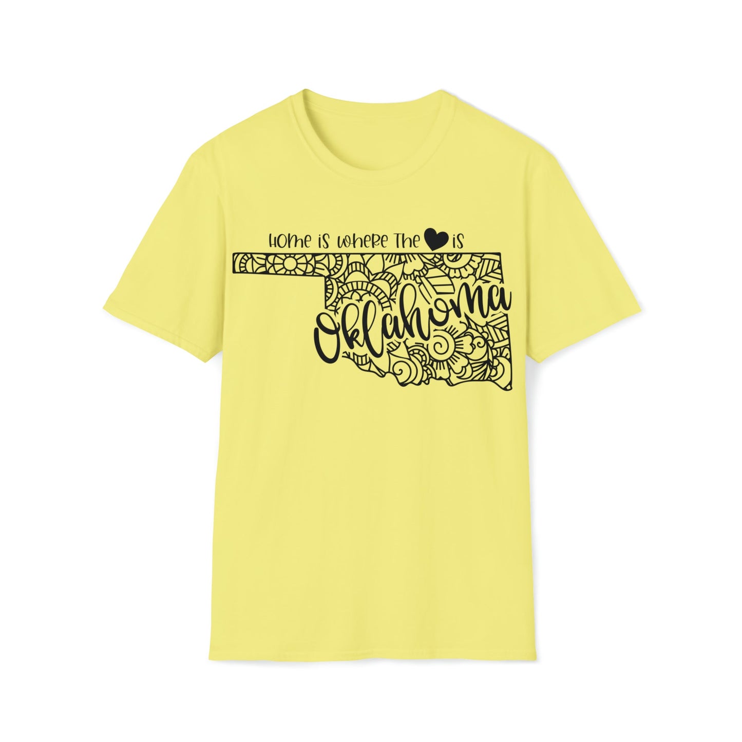 Oklahoma is Where the Heart is T-Shirt - HMDesignStudioUS