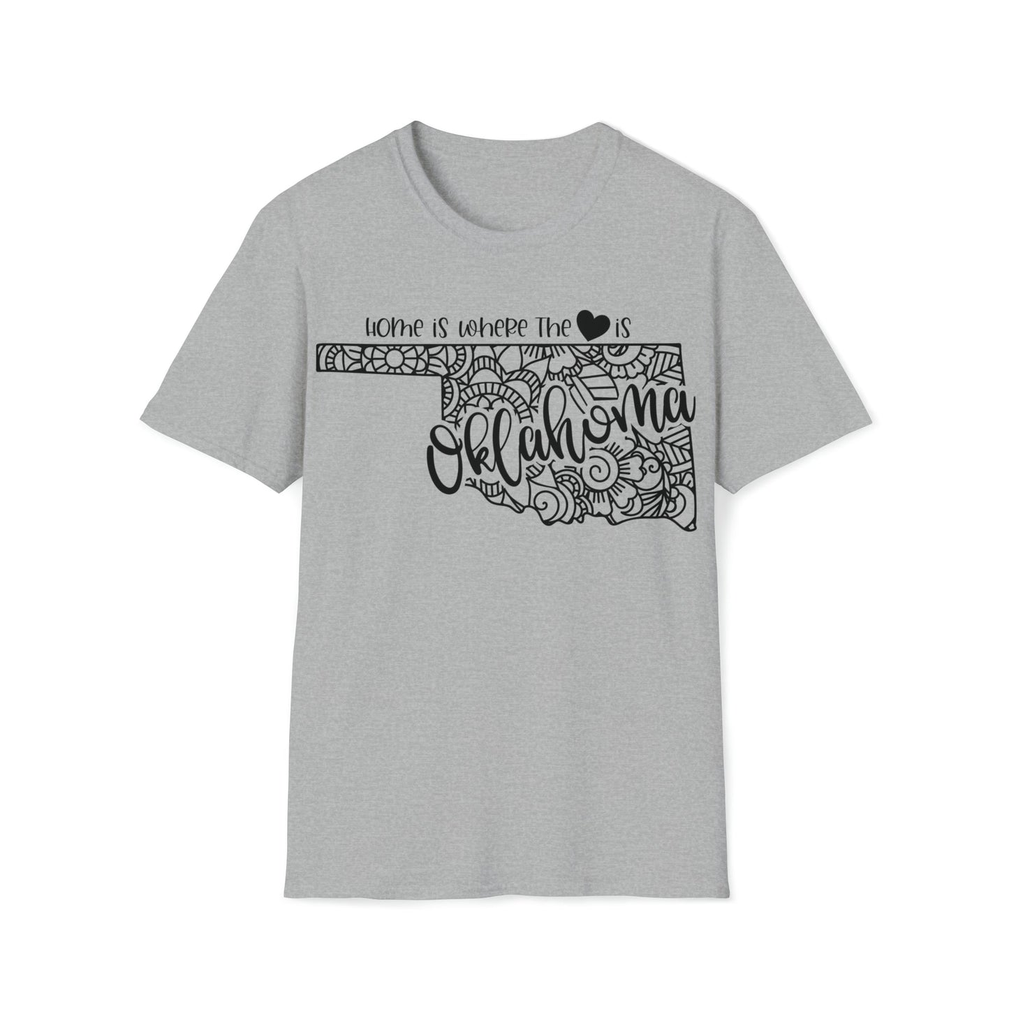 Oklahoma is Where the Heart is T-Shirt - HMDesignStudioUS
