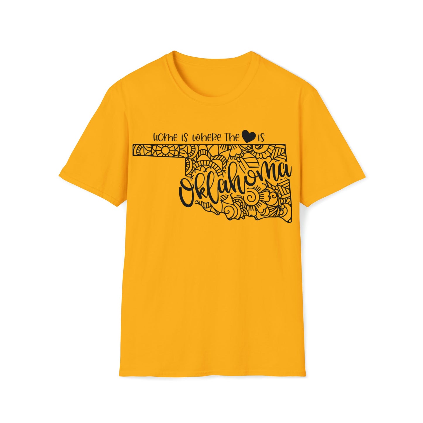 Oklahoma is Where the Heart is T-Shirt - HMDesignStudioUS