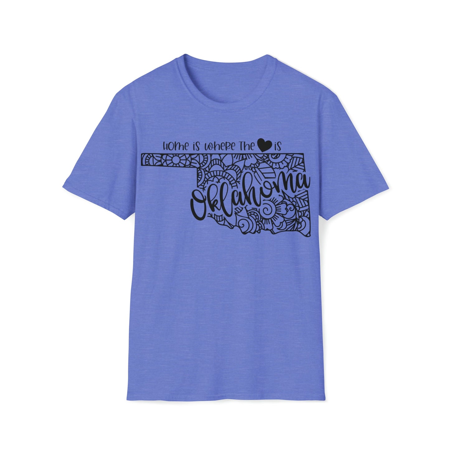 Oklahoma is Where the Heart is T-Shirt - HMDesignStudioUS