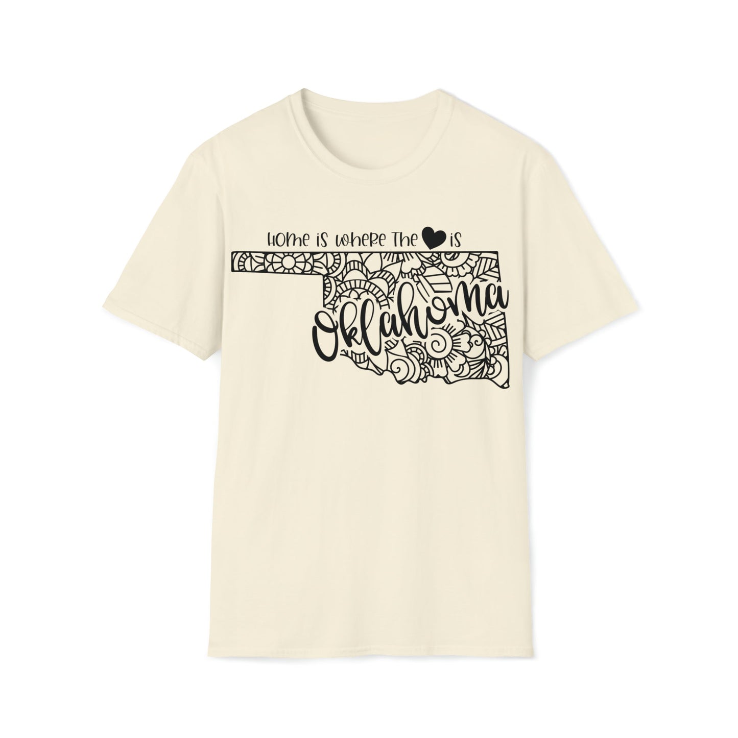 Oklahoma is Where the Heart is T-Shirt - HMDesignStudioUS