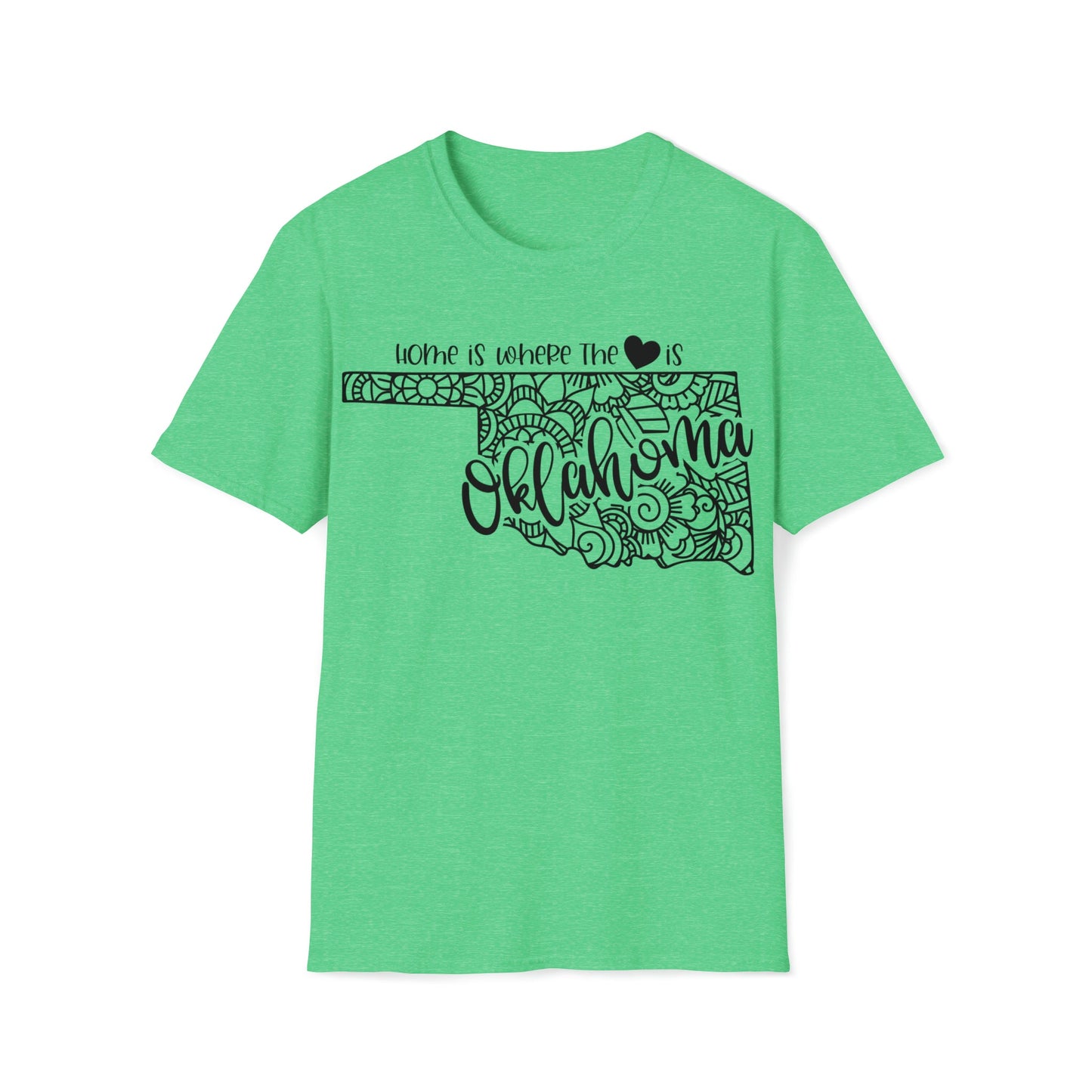 Oklahoma is Where the Heart is T-Shirt - HMDesignStudioUS