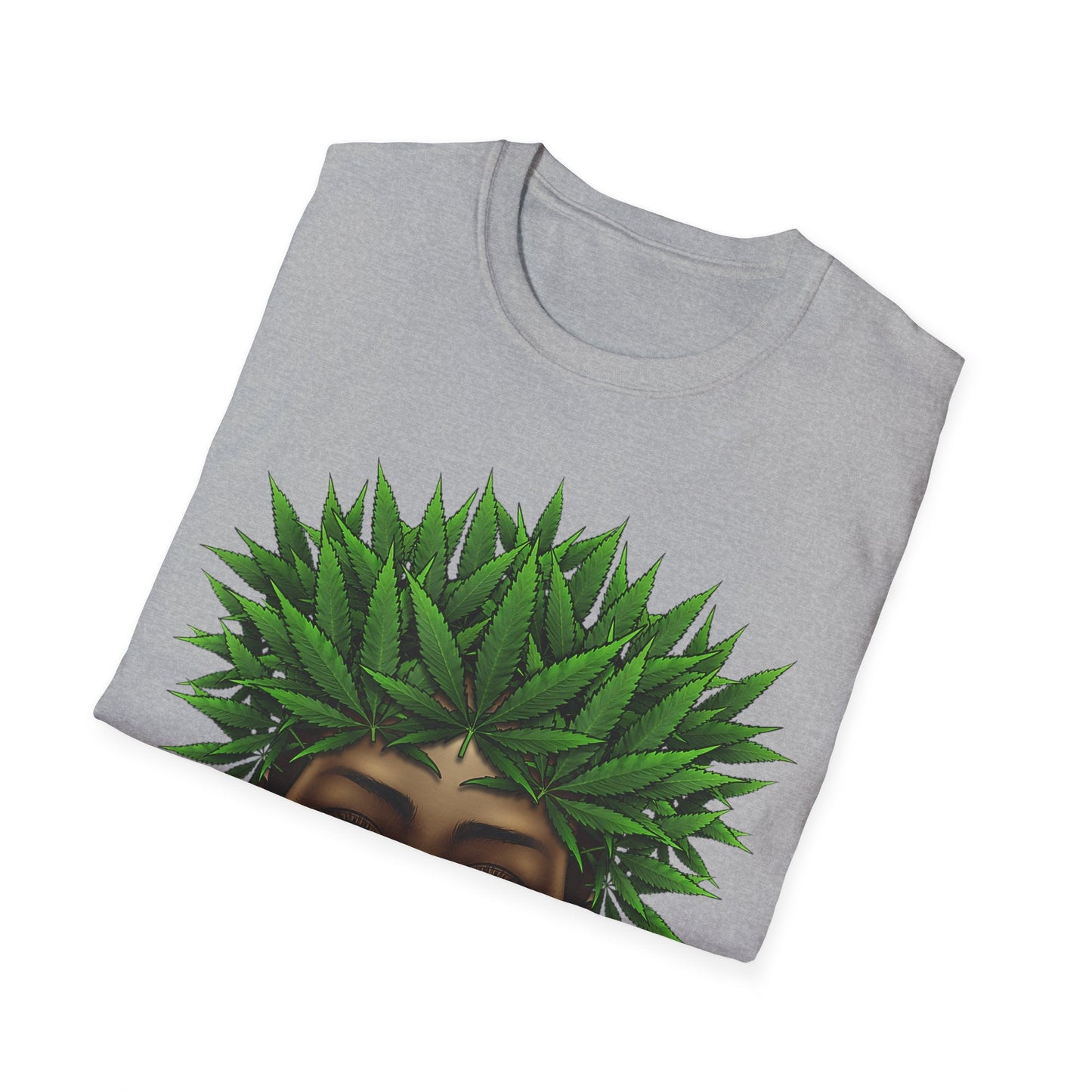 Sativa Diva 420 T-Shirt – Black Queen Weed Leaf Graphic Tee | Unisex Cannabis Shirt for Black Women & Stoners - HMDesignStudioUS