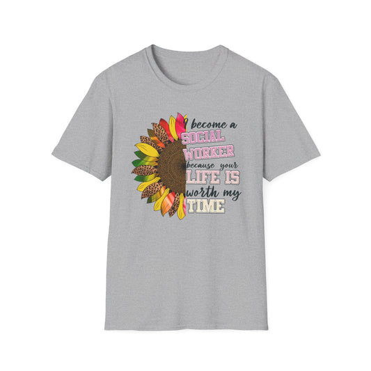 Social Worker Sunflower Shirt - HMDesignStudioUS