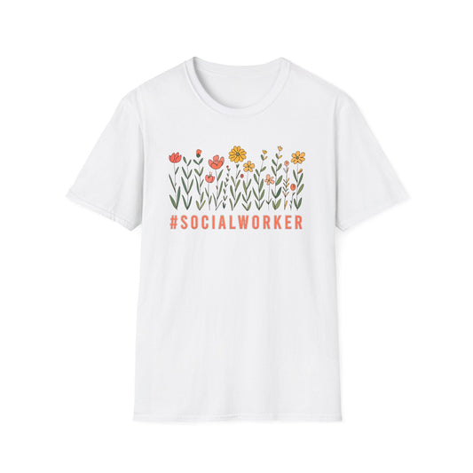 Social Worker Wildflowers Shirt - HMDesignStudioUS