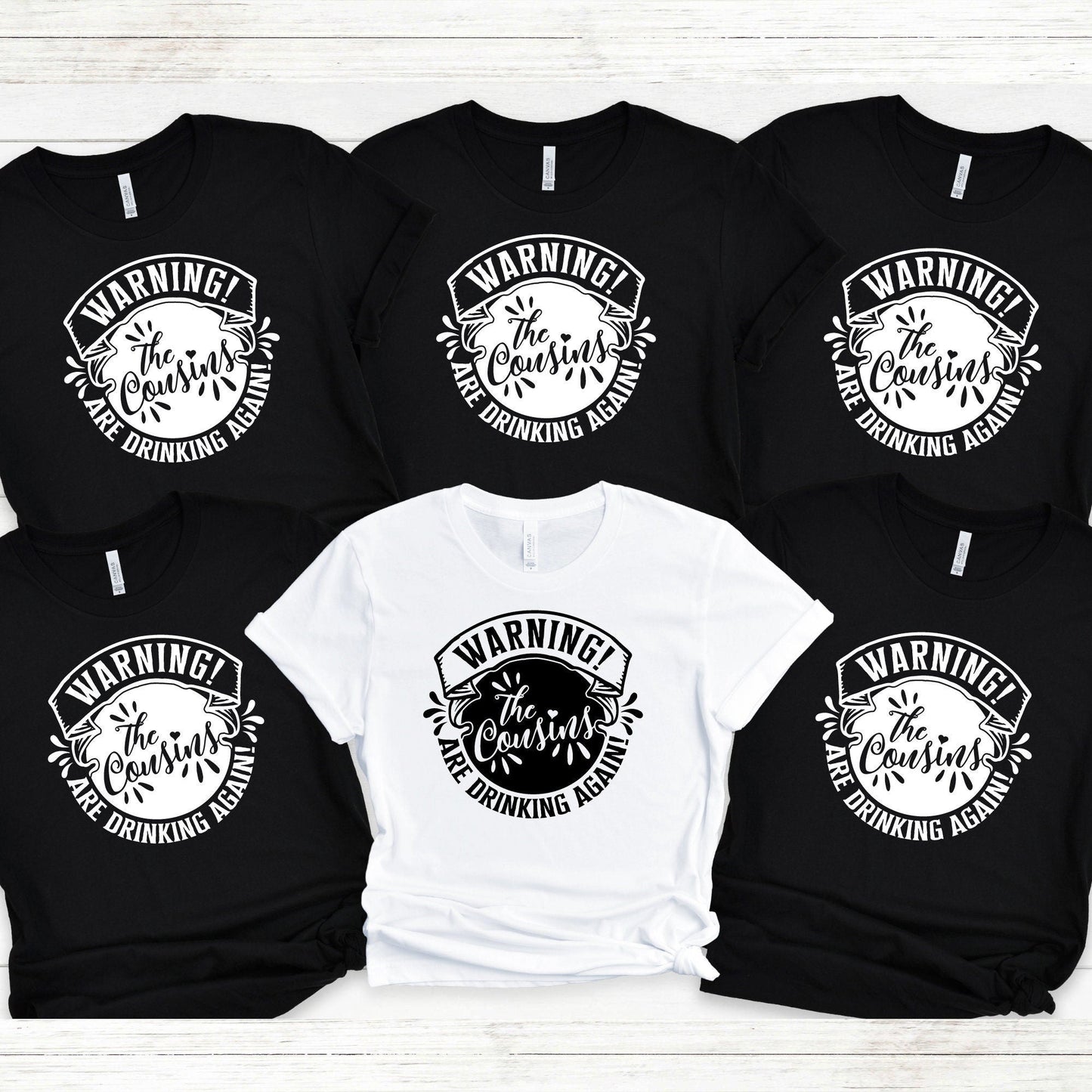 Warning! The Cousins Are Drinking Again Shirt – Funny Matching Tees for Cousin Trip, Cruise, or Reunion 2025 - HMDesignStudioUS