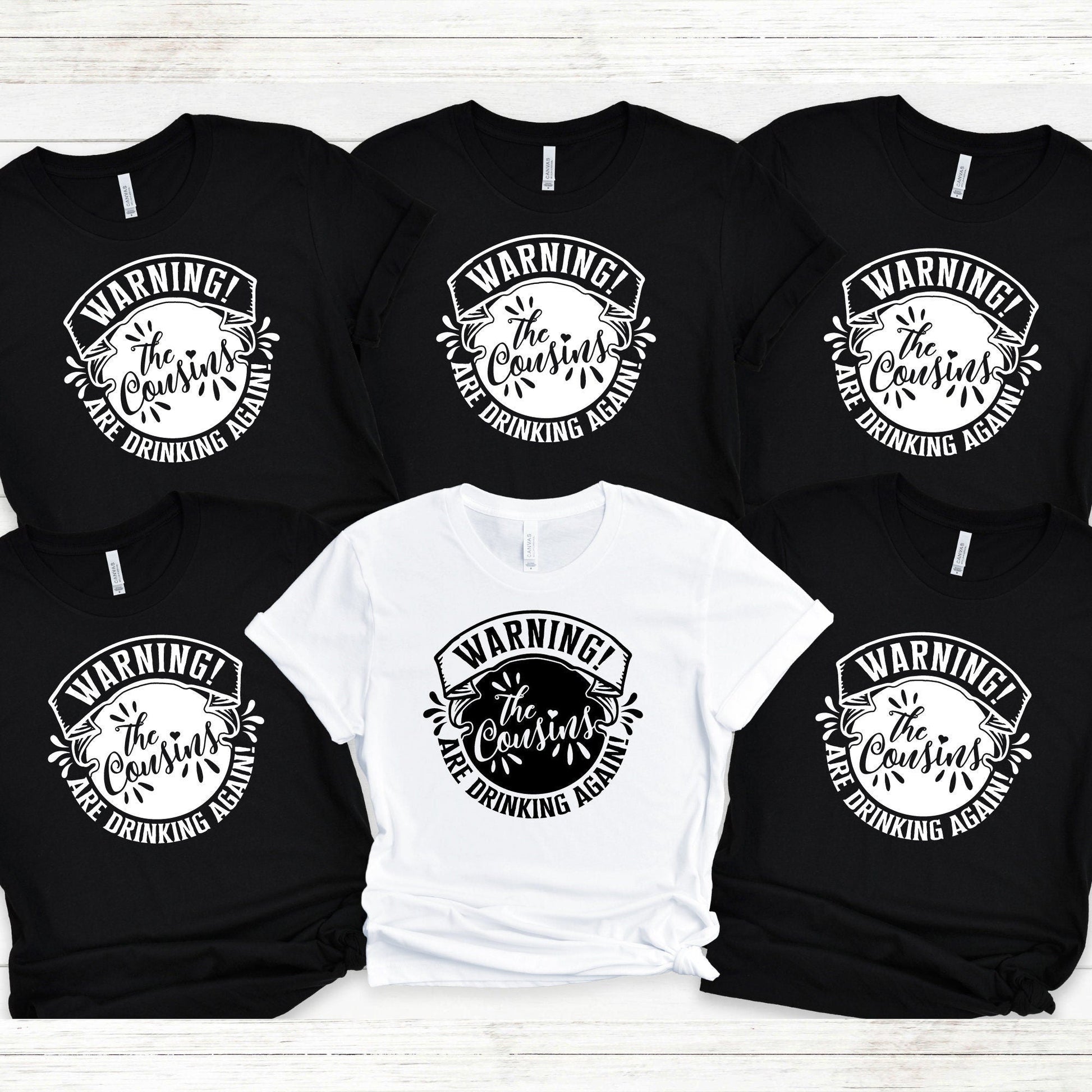 Warning! The Cousins Are Drinking Again Shirt – Funny Matching Tees for Cousin Trip, Cruise, or Reunion 2025 - HMDesignStudioUS