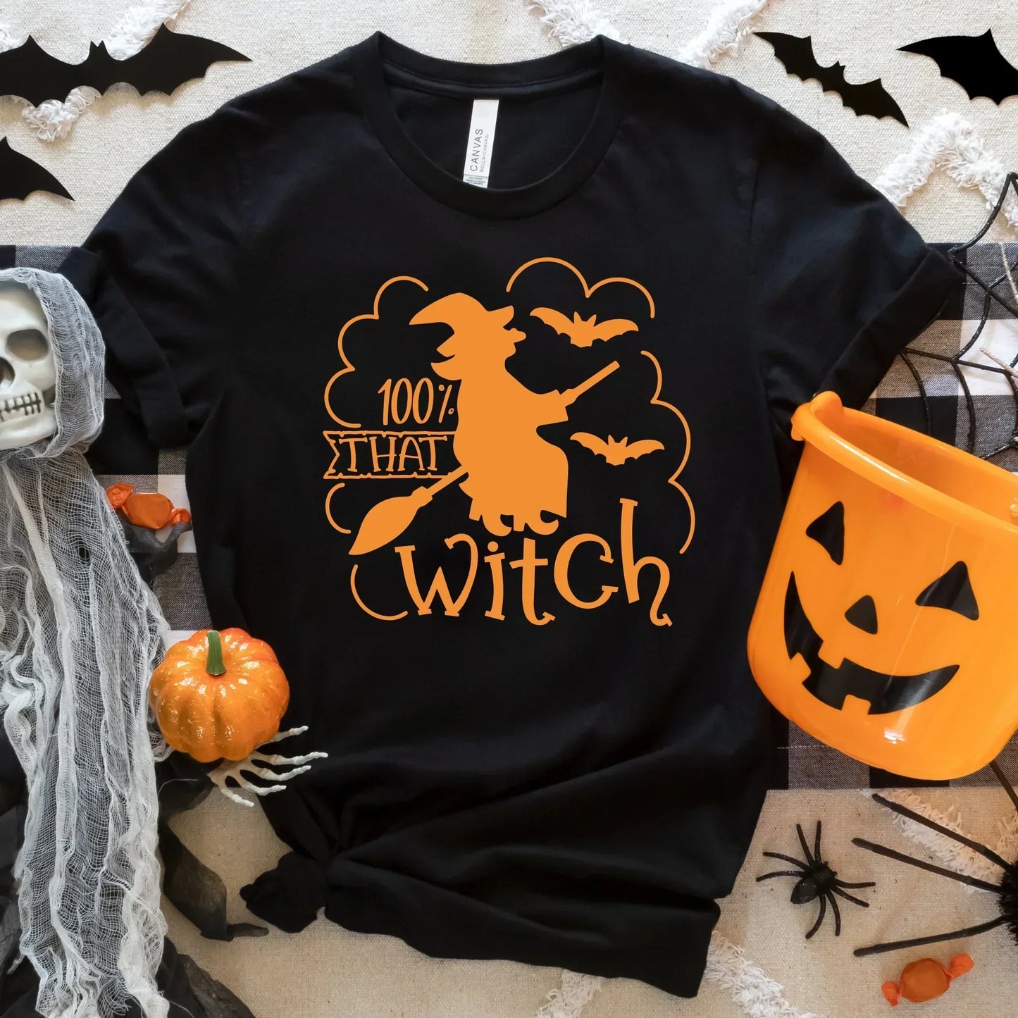 100% That Witch Halloween Sweater, Halloween Crewneck HMDesignStudioUS