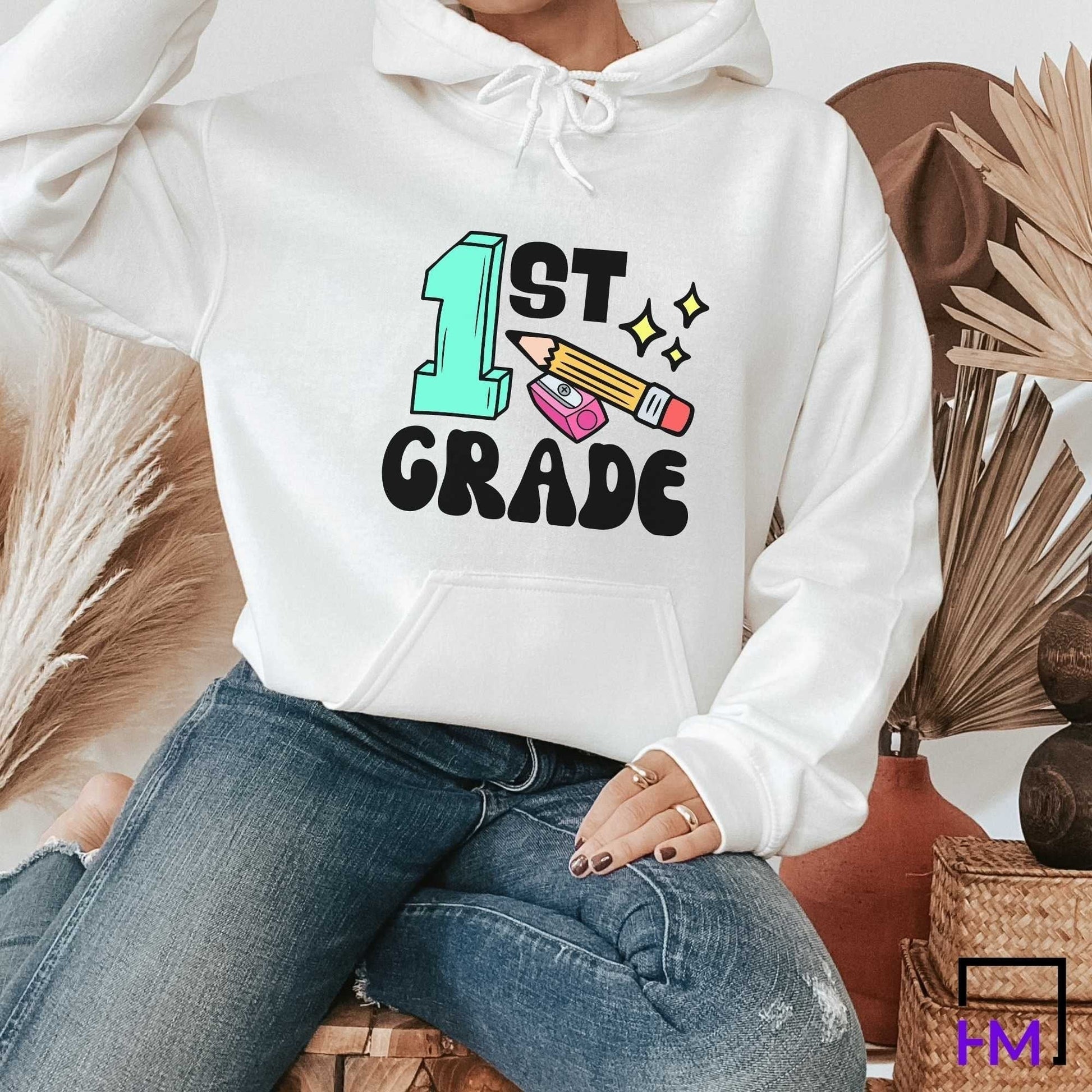 1st Grade Teacher Shirt HMDesignStudioUS