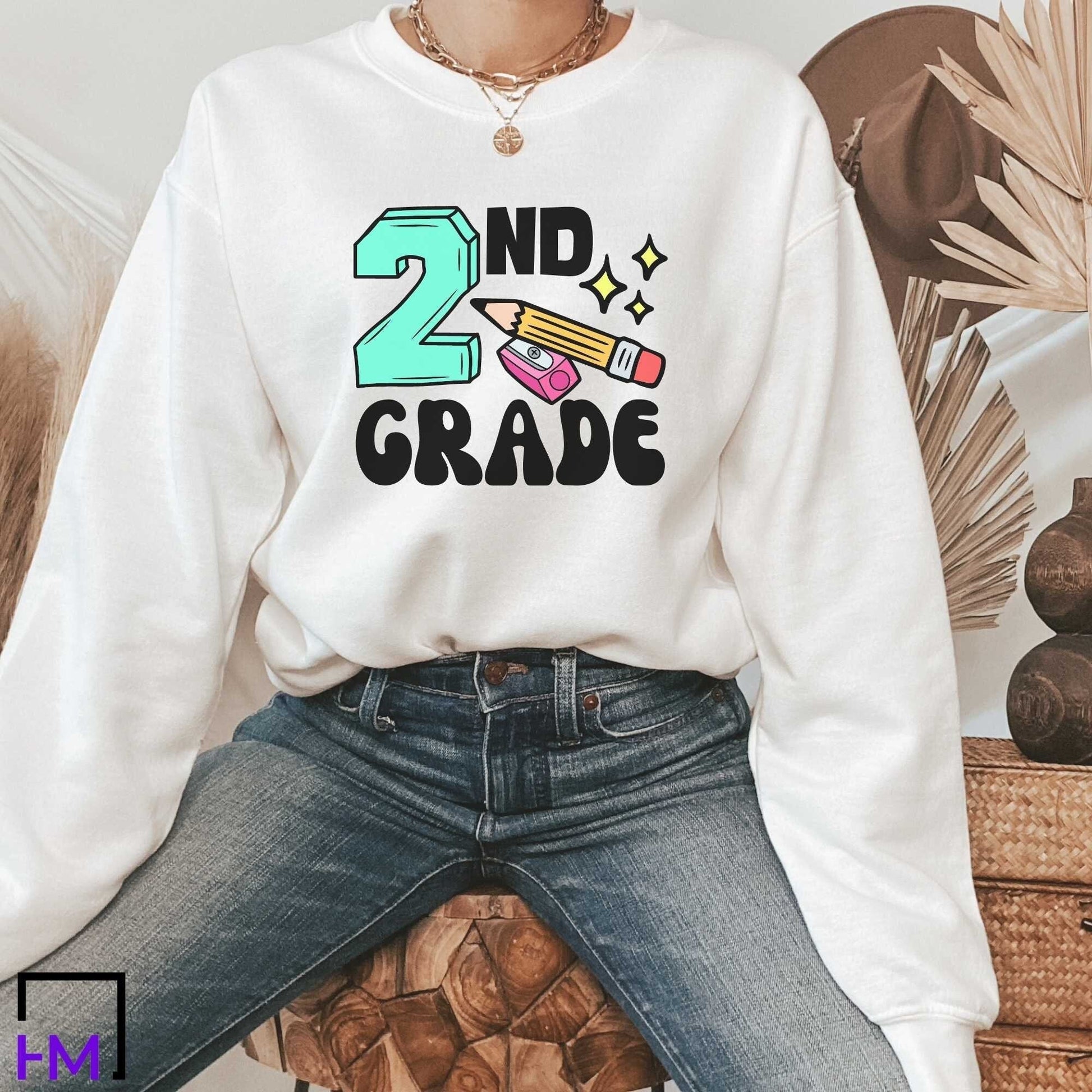 2nd Grade Teacher Shirt HMDesignStudioUS