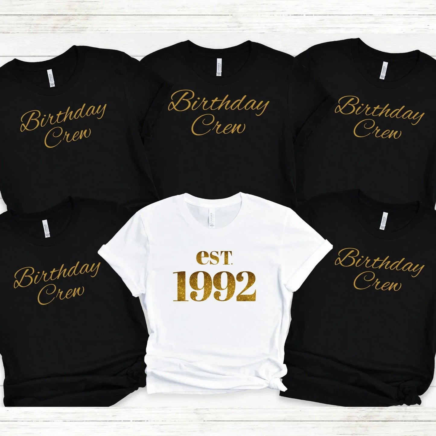 30th Birthday Shirt, Est 1992 Shirt, Birthday Year Shirt, Birthday Crew Shirt