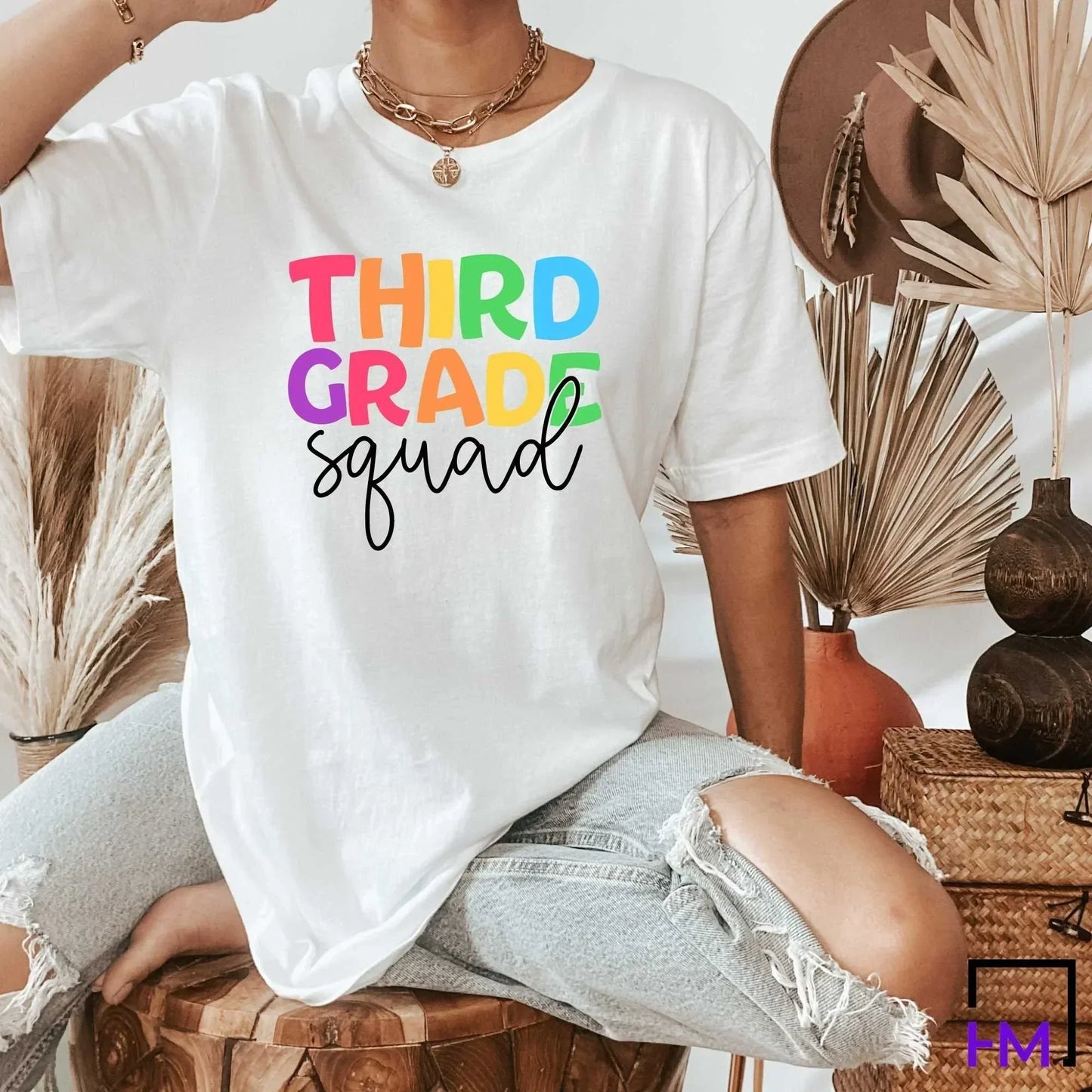 3rd Grade Squad Teacher Shirt, Teacher Appreciation Gifts HMDesignStudioUS