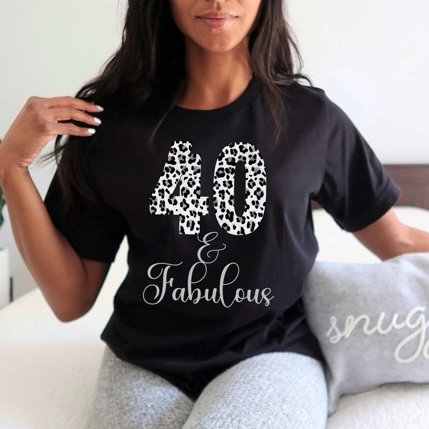 40 & Fabulous, Animal Print 40th Birthday Shirts