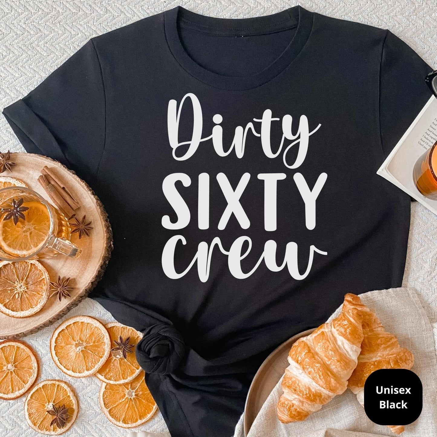 60th Birthday Crew Shirt, 60th Birthday Gift, Great for Grand Parents, Mom, Dad, Aunt, Cousins & Loved Ones Bday or Anniversary Celebration HMDesignStudioUS