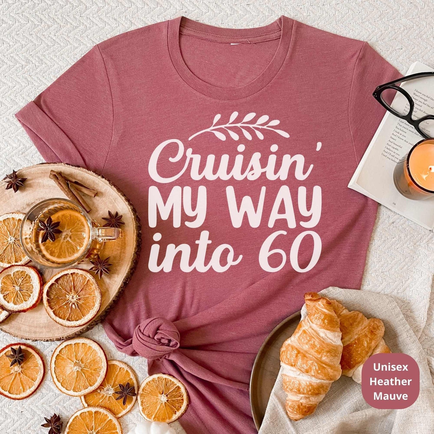 60th Birthday Cruise Shirt, 60th Birthday Gift, Great for Grands, Parents, Aunt, Cousins & Loved Ones Bday Party or Anniversary Celebration