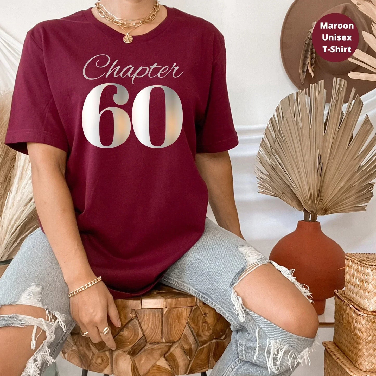 60th Birthday Shirt, Chapter Sixty Birthday Shirt, Birthday Squad, 60th Birthday Crew, 60th Party Tees, Gift for Her, Birthday Group Shirt HMDesignStudioUS