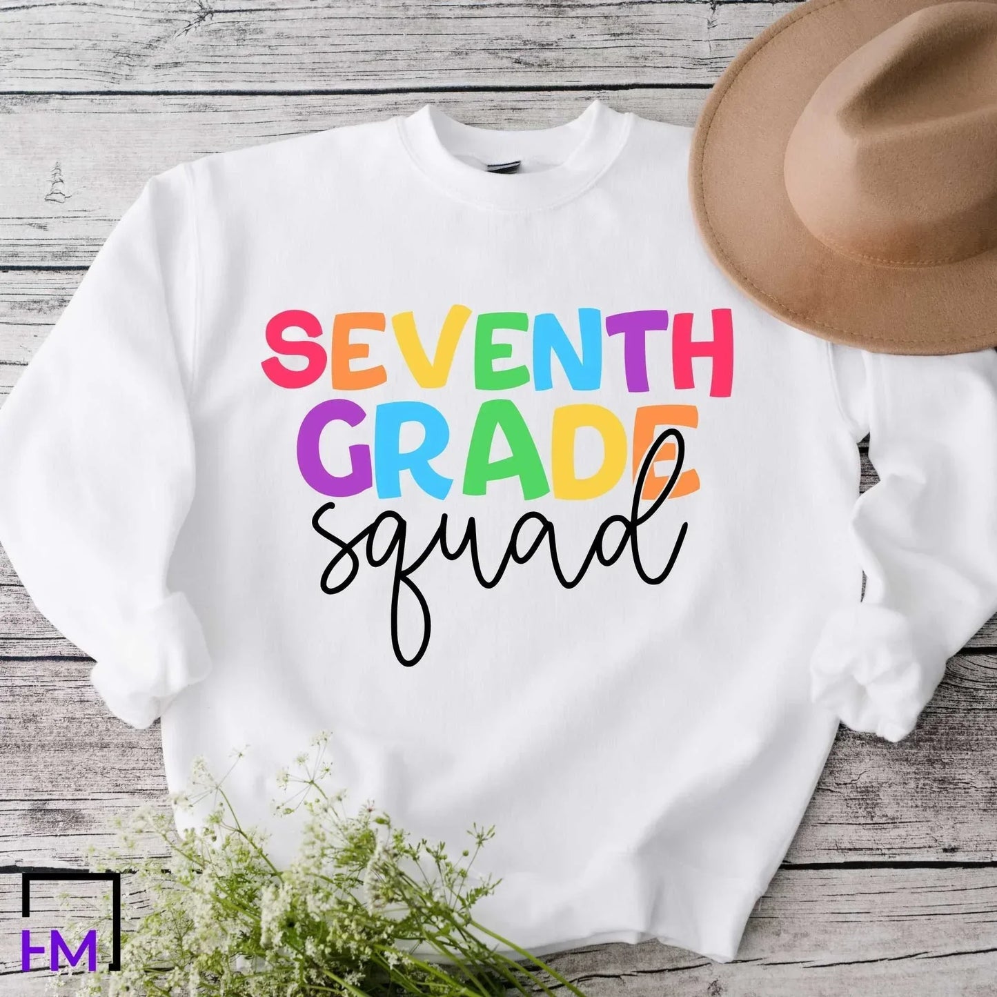 7th Grade Squad Teacher Shirt | Great for Middle School Teams, Appreciation Gifts, 100th Day, Holiday Celebration, Christmas Presents Gift HMDesignStudioUS