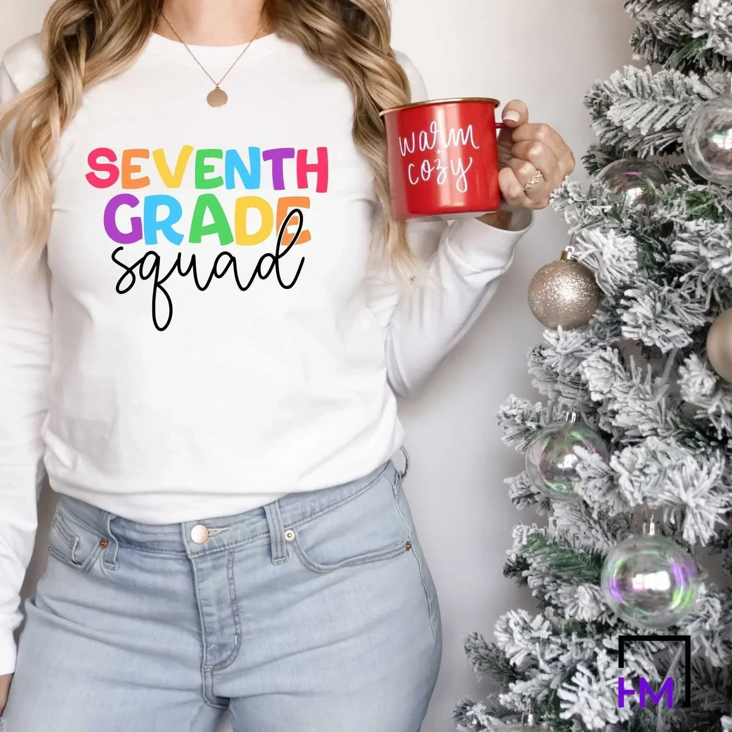 7th Grade Squad Teacher Shirt | Great for Middle School Teams, Appreciation Gifts, 100th Day, Holiday Celebration, Christmas Presents Gift HMDesignStudioUS