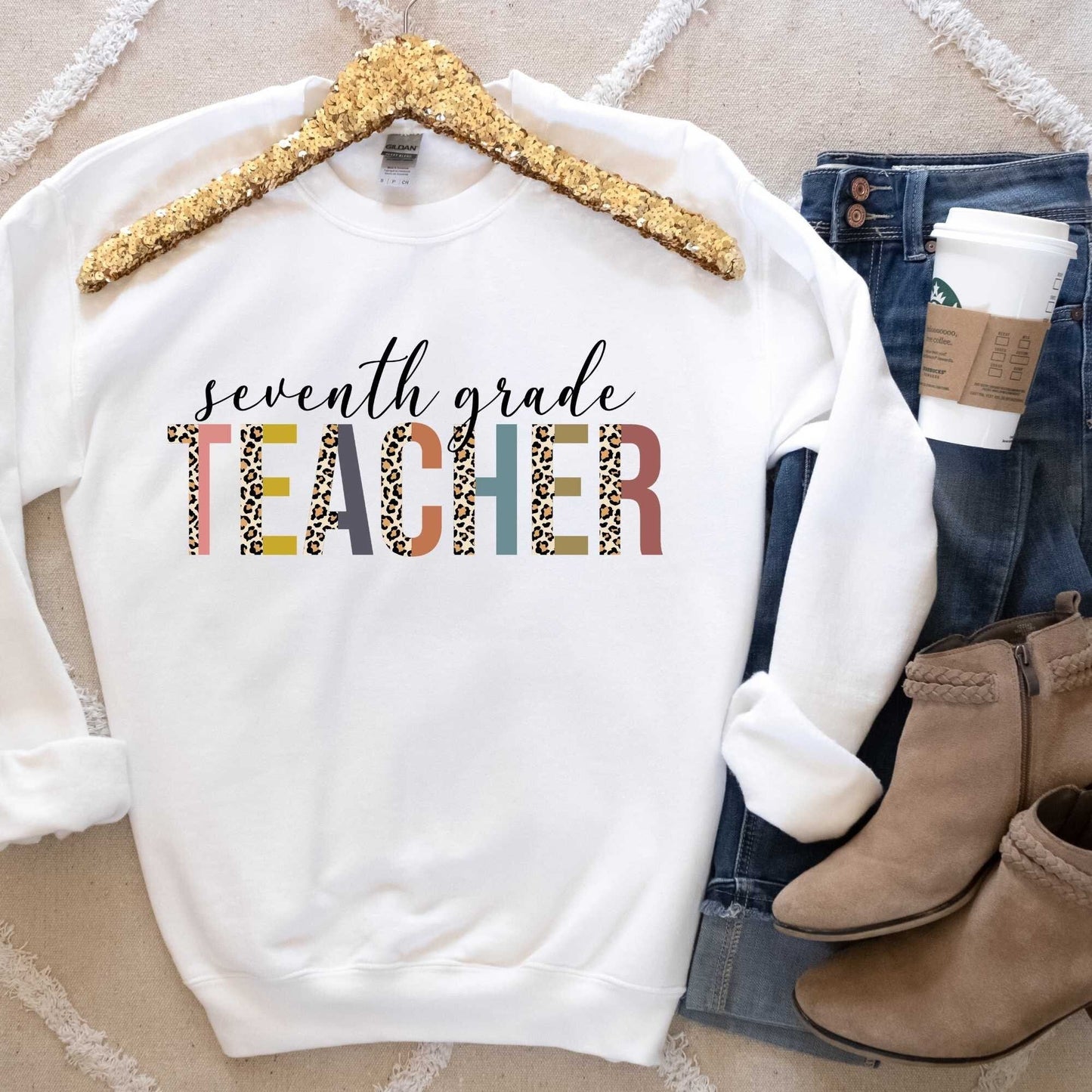 7th Grade Teacher Shirt | Great for New Middle School Team, Appreciation Gifts, Back to School, Holiday Celebration, Christmas Presents Gift HMDesignStudioUS